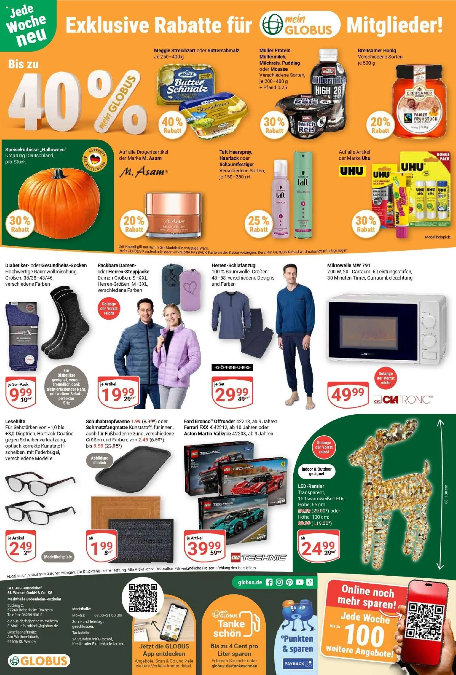 Globus prospekt Bobenheim-Roxheim	 – gültig ab 26.10.2025 | Seite: 26 | Produkte: Butterschmalz, Milch, Schmutzfangmatte, Uhr
