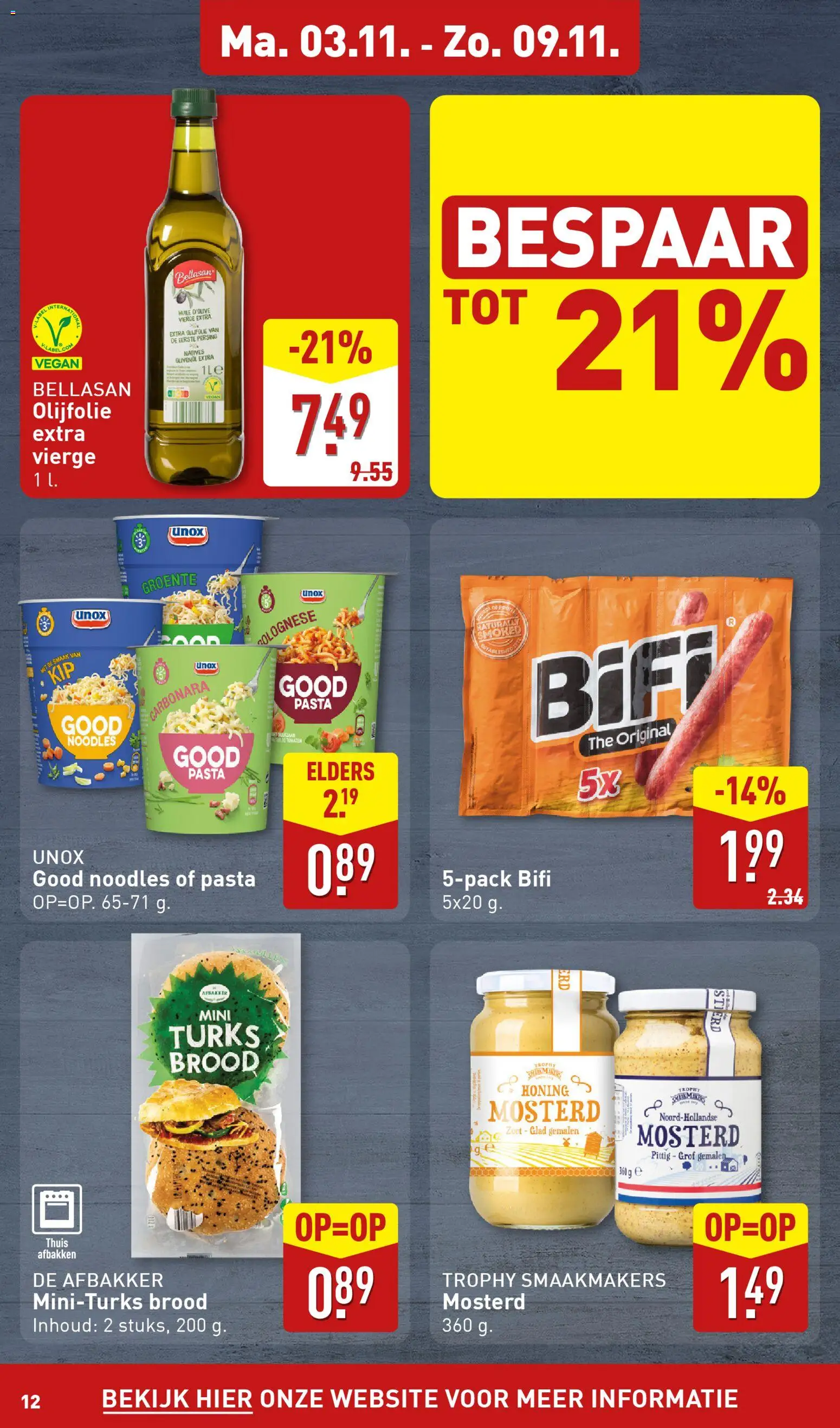 {H1} | Pagina: 12 | Producten: Brood, Pasta, Olijfolie