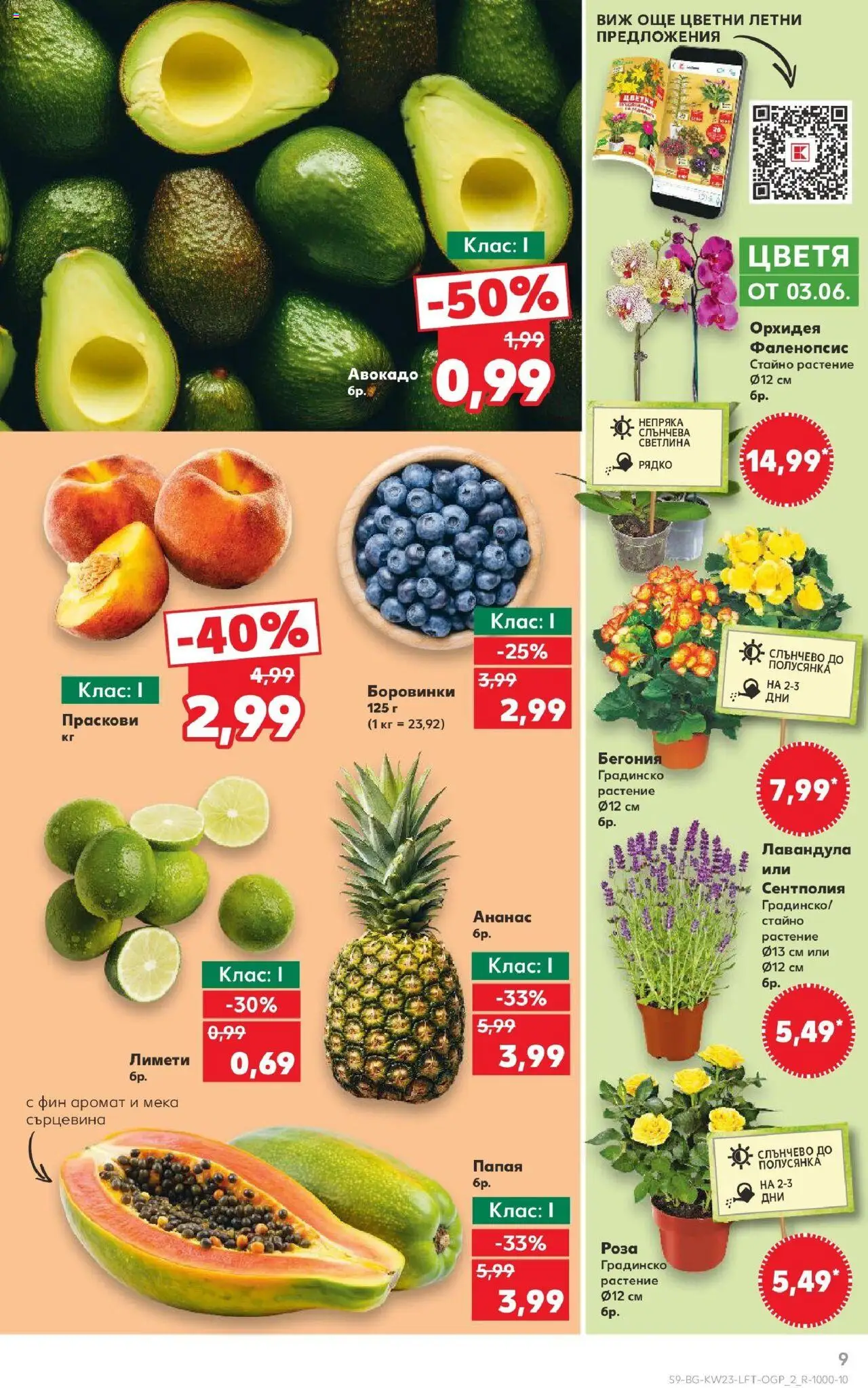  | Страница: 9 | Продукти: Авокадо, Папая, Боровинки, Ананас