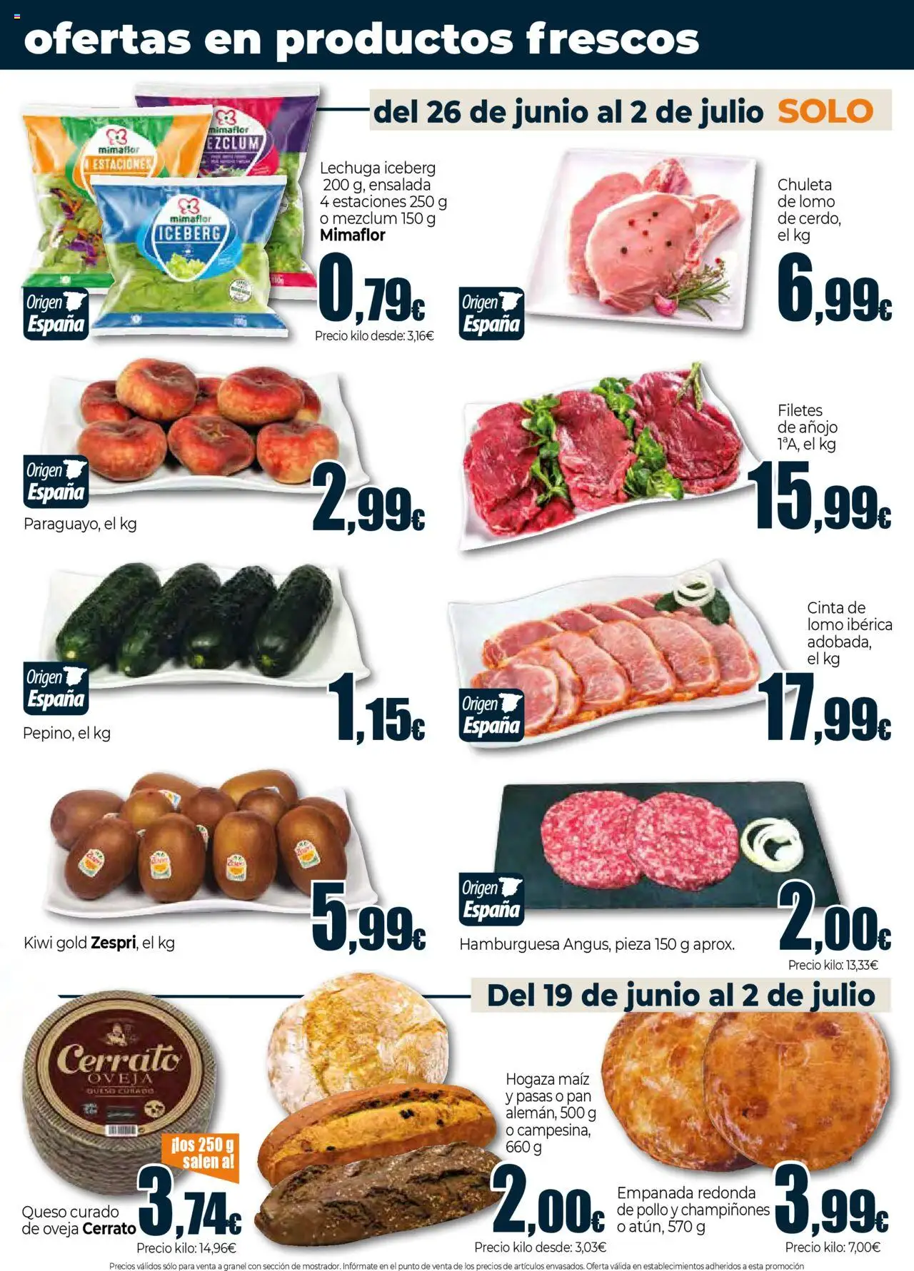 Unide - Market Levante │ válido desde el 19.06.2025 | Página: 3 | Productos: Queso, Pan, Ensalada, Σοκολατούχο γάλα