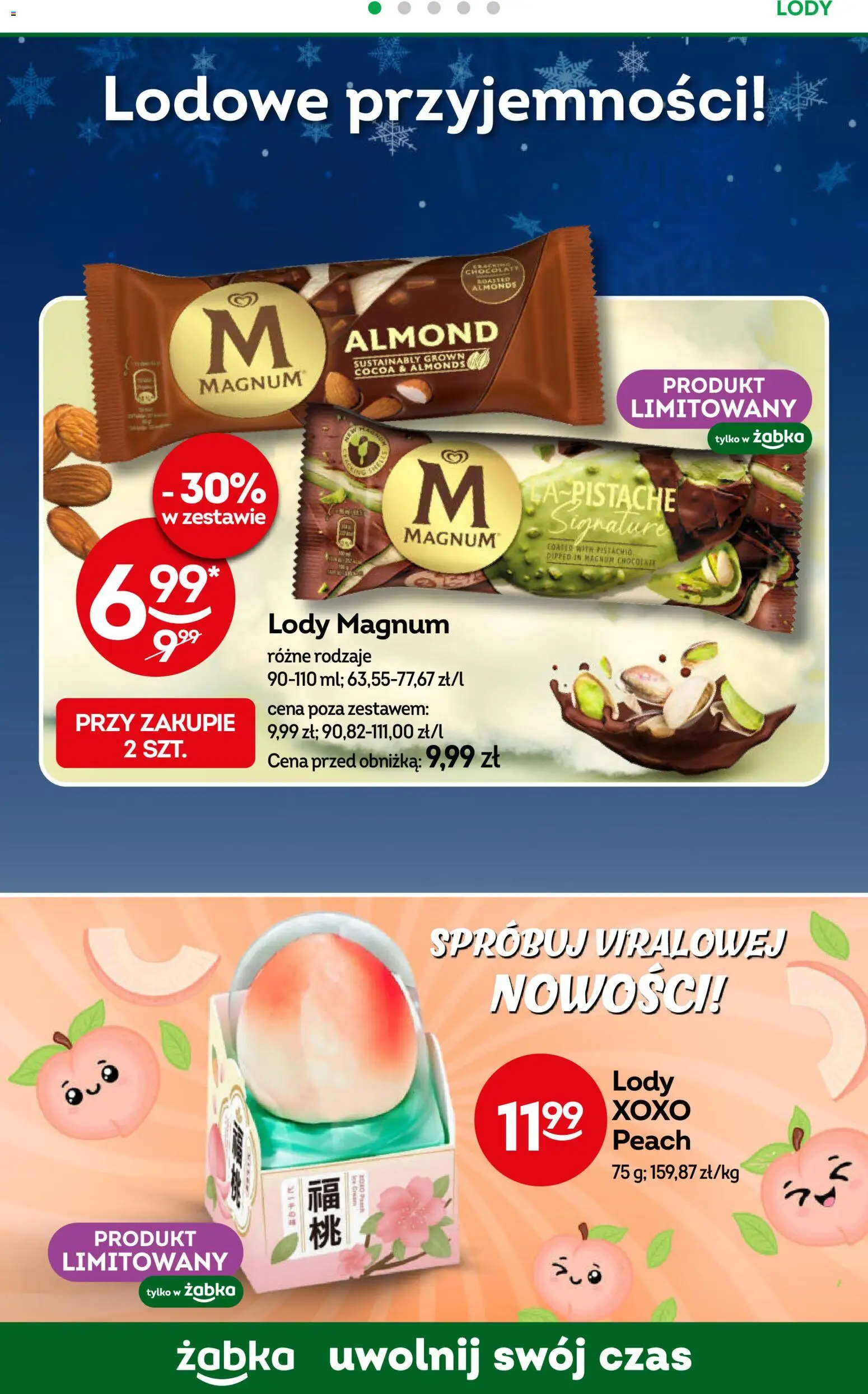 Żabka Gazetka od 11.02.2026 | Strona: 60 | Produkty: Lody Magnum, Lody