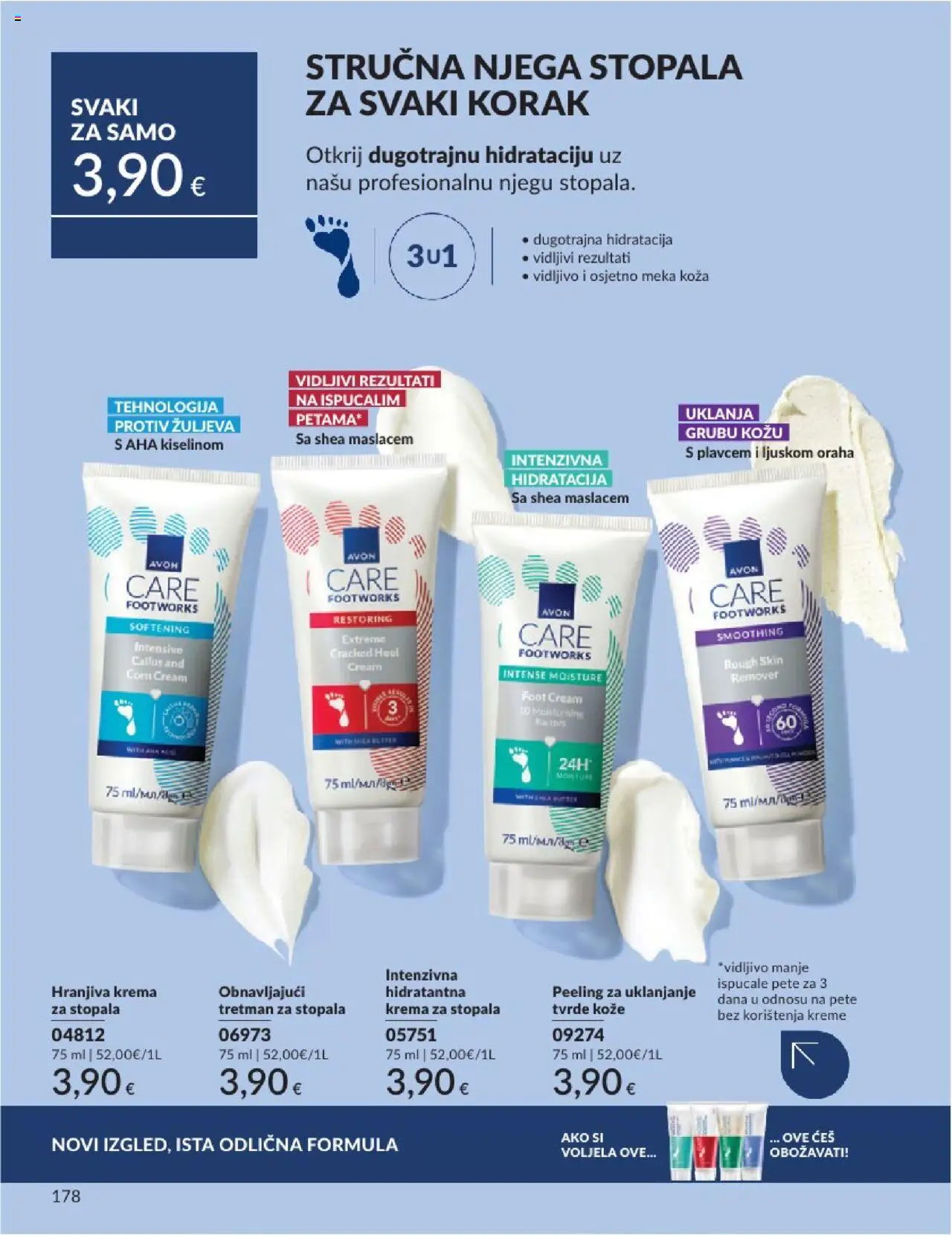 Avon katalog | vrijedi od 31.05.2025 | Stranica: 178 | Proizvodi: Krema za stopala, Krema