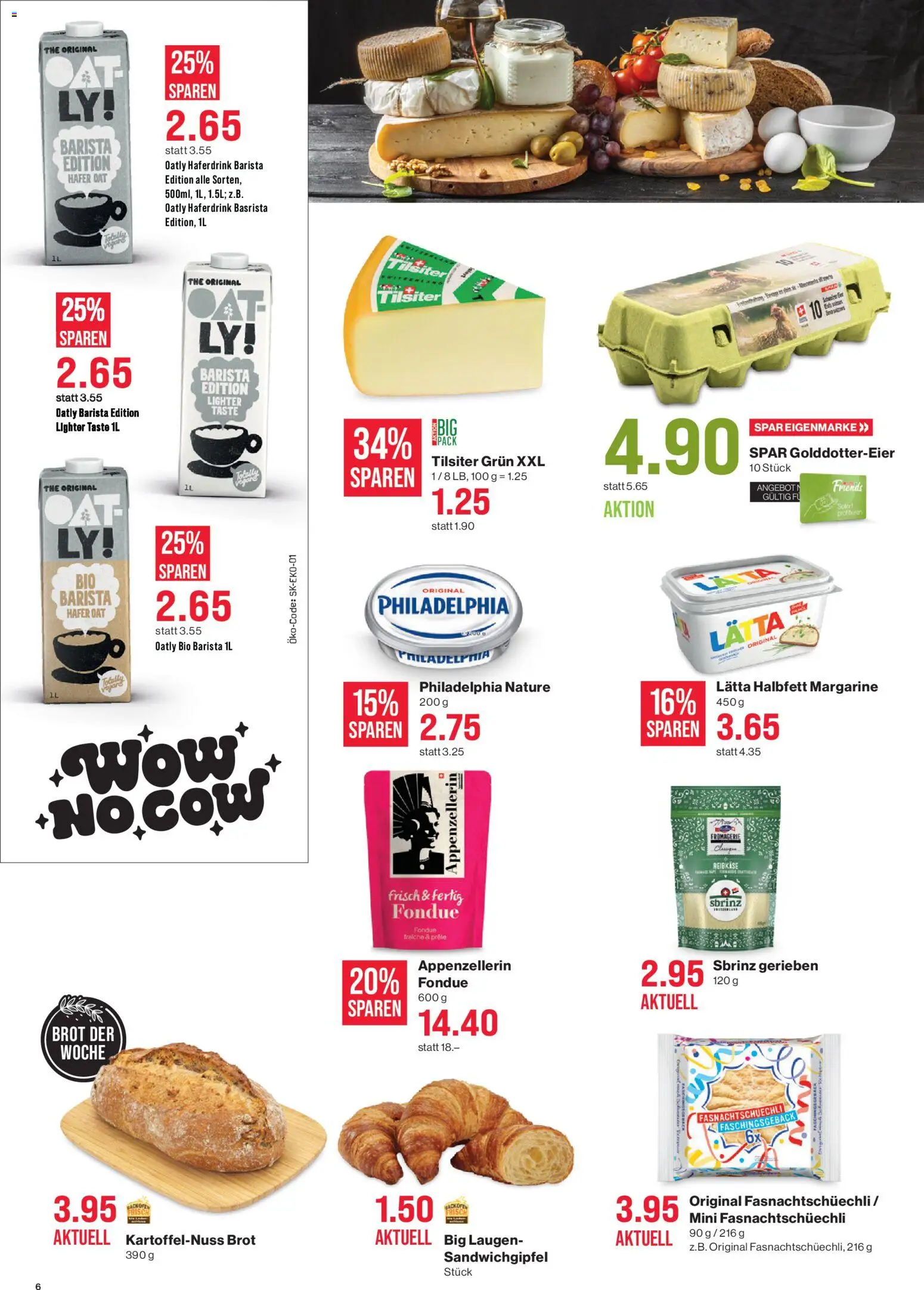 SPAR Aktionen – gültig ab 08.01.2026 | Seite: 6 | Produkte: Käse, Brot, Backofen, Fondue