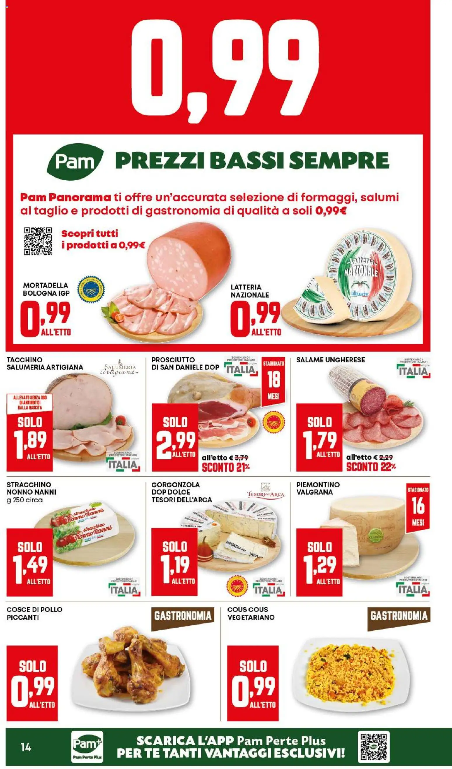 Volantino PAM del 12.03.2026 | Pagina: 14 | Prodotti: Tè, Cous cous, Tonno, Gorgonzola