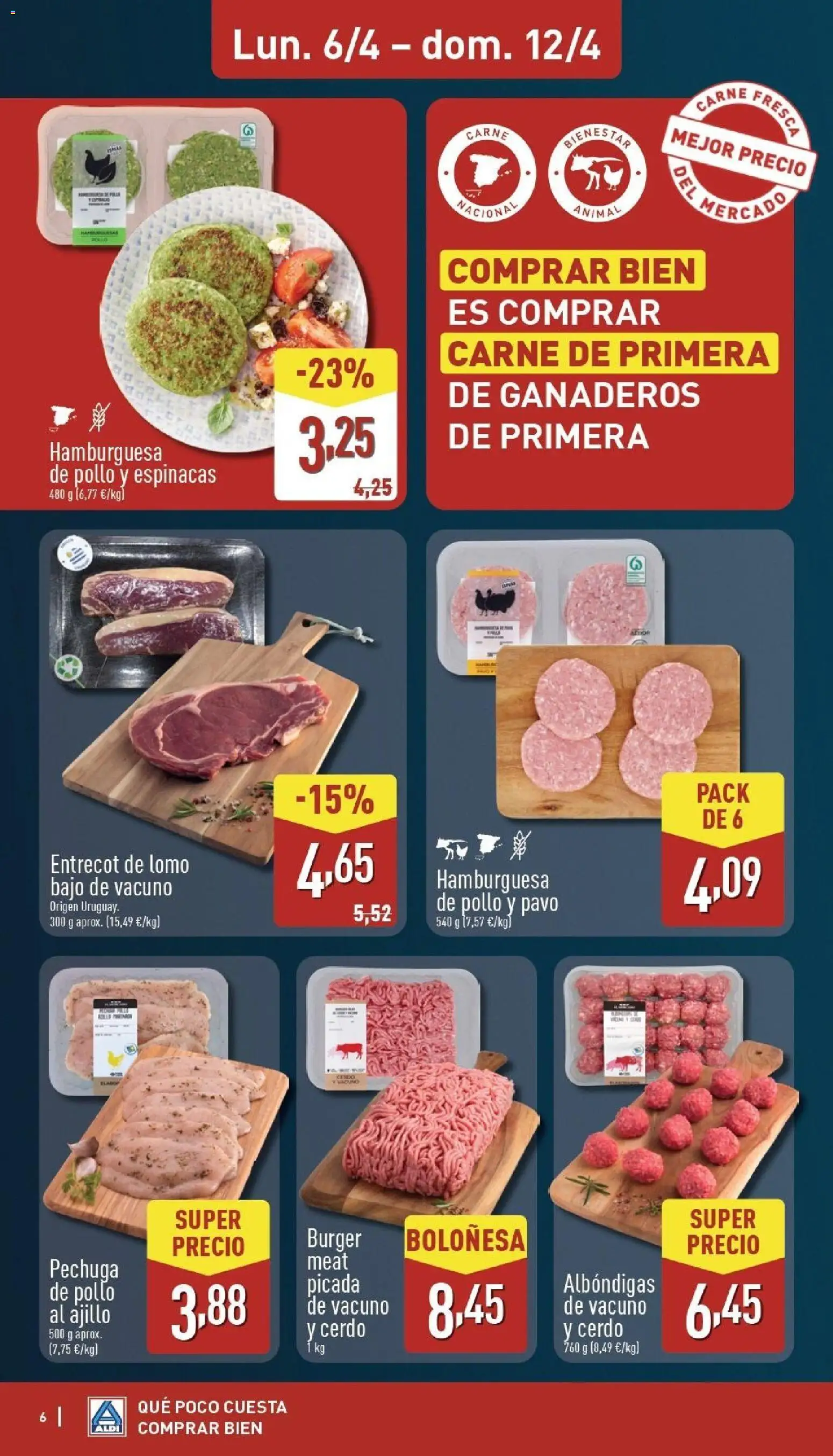 Aldi folleto Canarias │ válido desde el 06.04.2026 | Página: 6 | Productos: Cerdo, Πορσελάνη, Σοκολατούχο γάλα