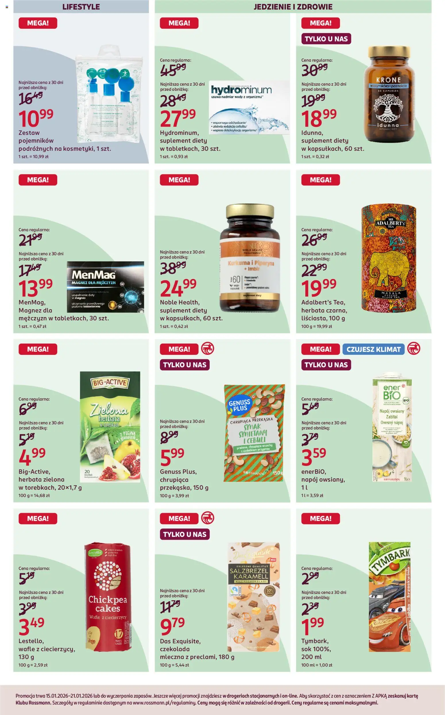 Rossmann Gazetka od 15.01.2026 | Strona: 14 | Produkty: Pigwa, Kurkuma, Sok, Orzechy