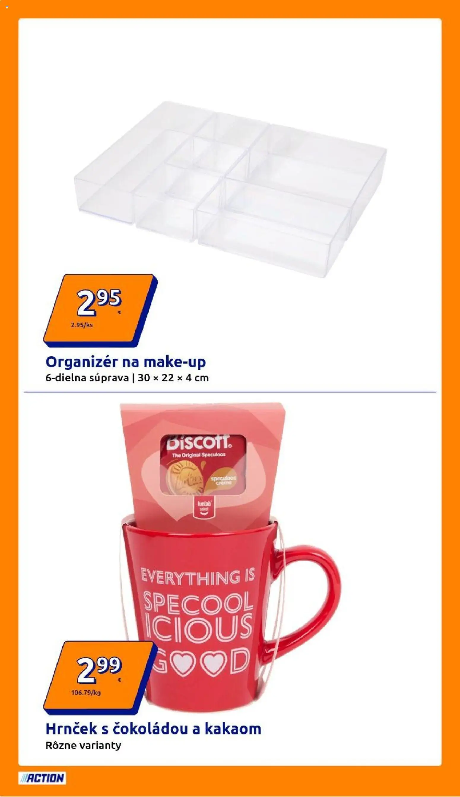 Nové Action akcie – leták je platný od 04.02.2026 | Strana: 22 | Produkty: Organizér