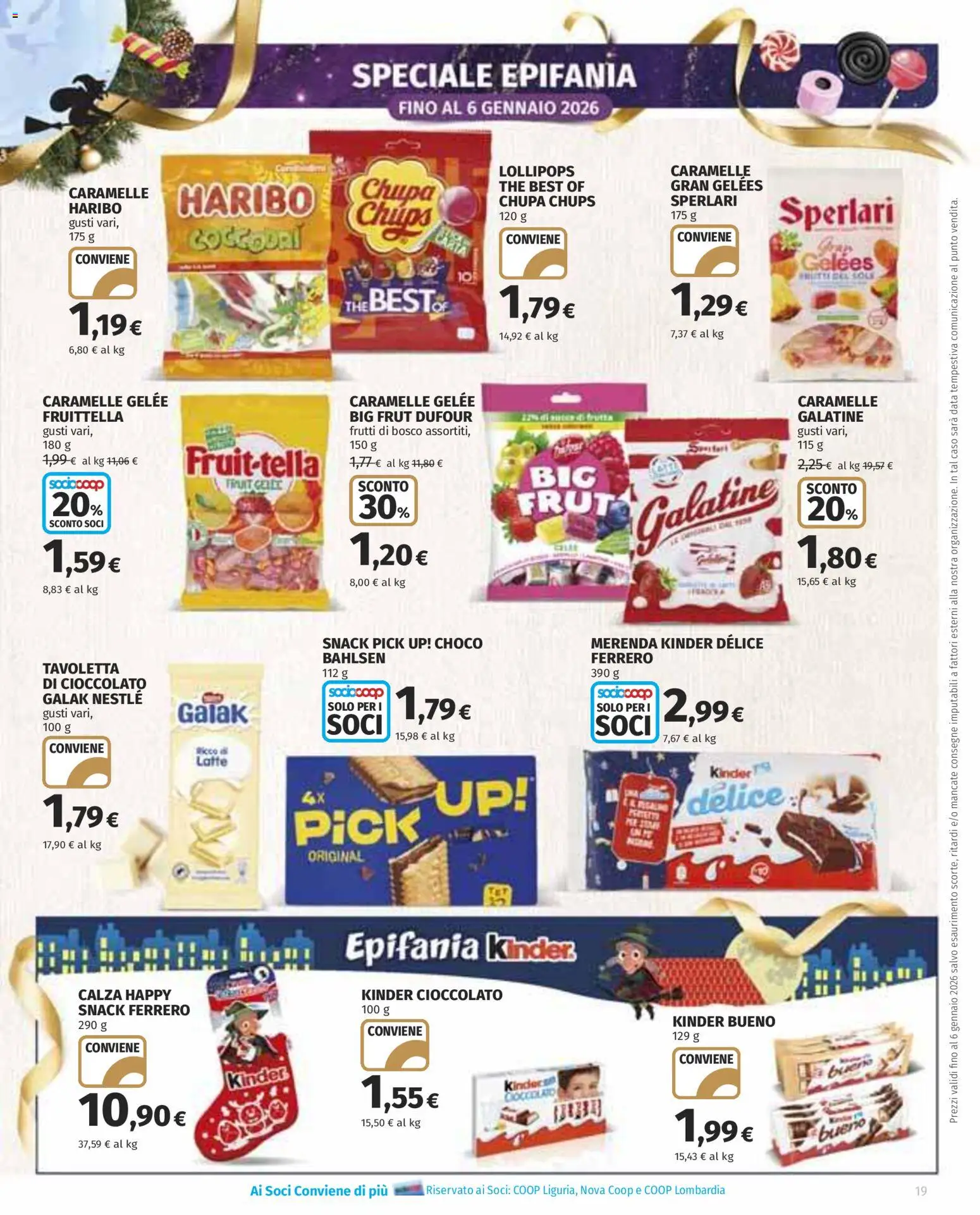 Volantino COOP del 22.12.2025 | Pagina: 19 | Prodotti: Cioccolato, Frutta, Latte, The