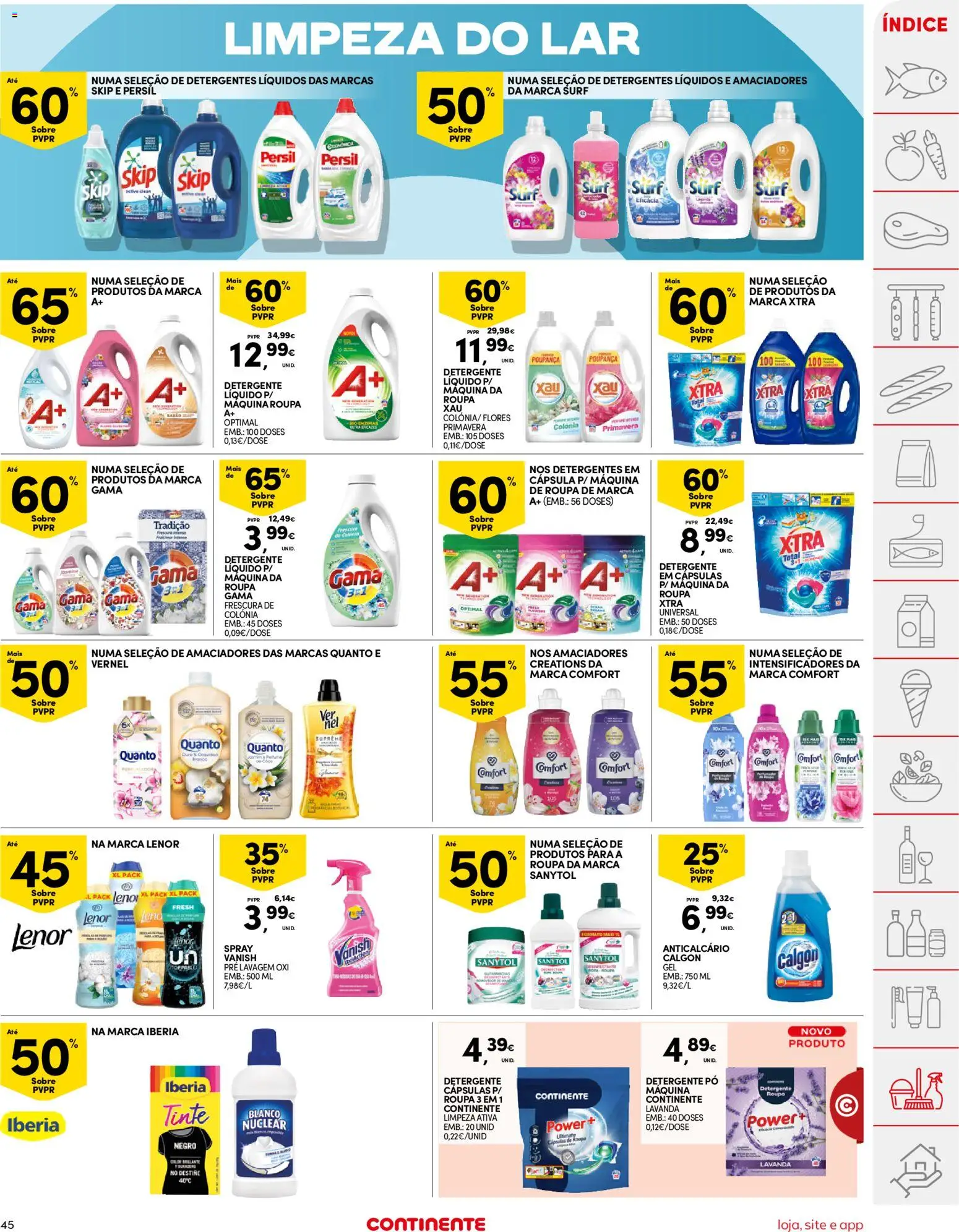 Continente folheto │ válido de 02.12.2025 | Página: 45 | Produtos: Flores, Pó, Detergente, Persil