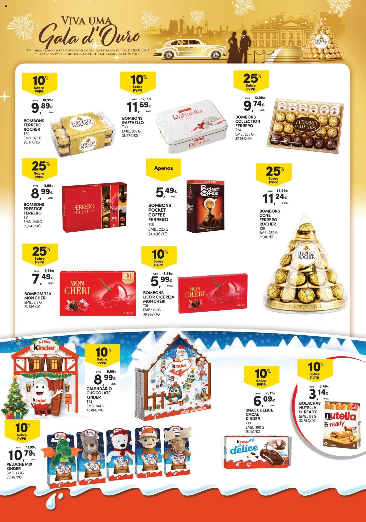 Continente - Açores │ válido de 13.11.2025 | Página: 17 | Produtos: Bolachas, Ferrero rocher, Licor, Chocolate