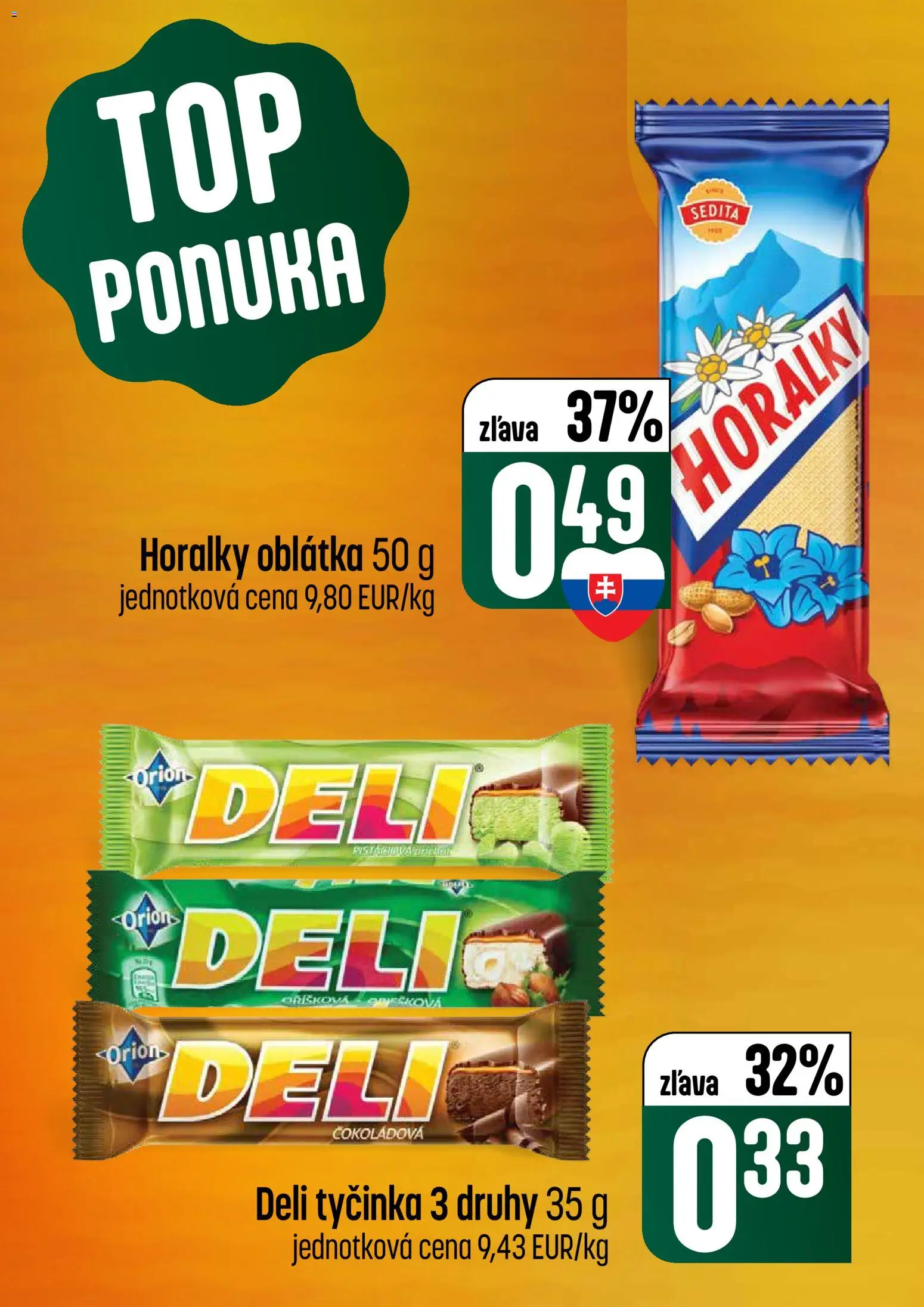 Nové COOP Jednota akcie – leták je platný od 16.04.2026 | Strana: 6 | Produkty: Horálky