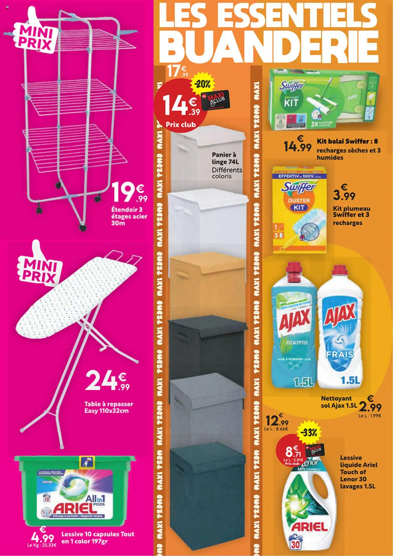  | Page: 20 | Produits: Ariel, Lenor, Lessive Liquide, Balai Swiffer
