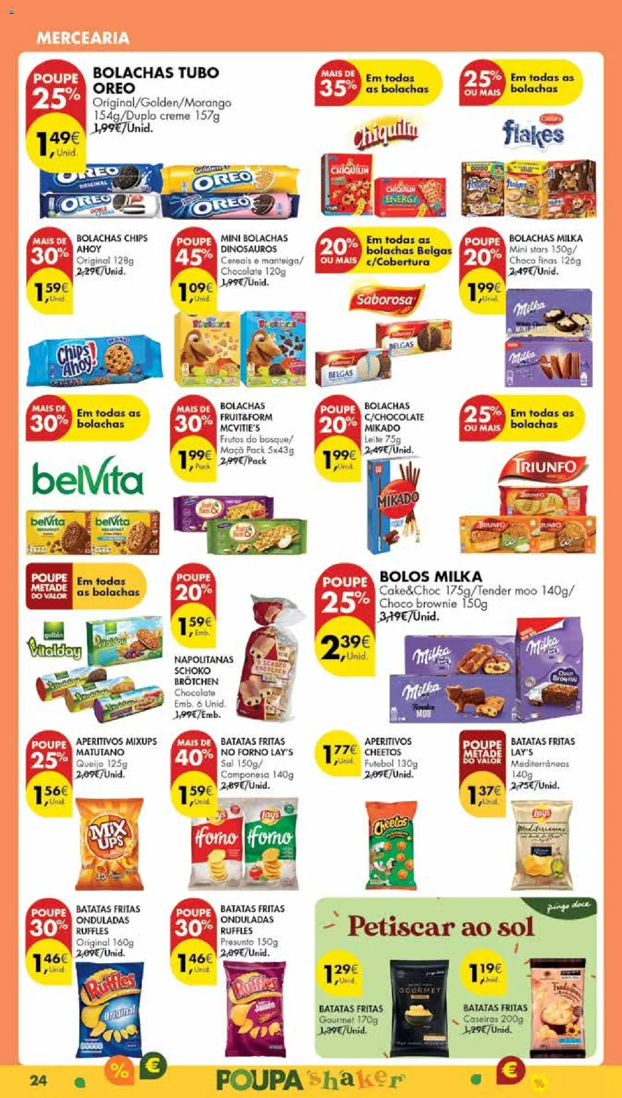 Pingo Doce Poupe Esta Semana Madeira │ válido de 12.08.2025 | Página: 24 | Produtos: Bolachas milka, Leite, Presunto, Batatas fritas