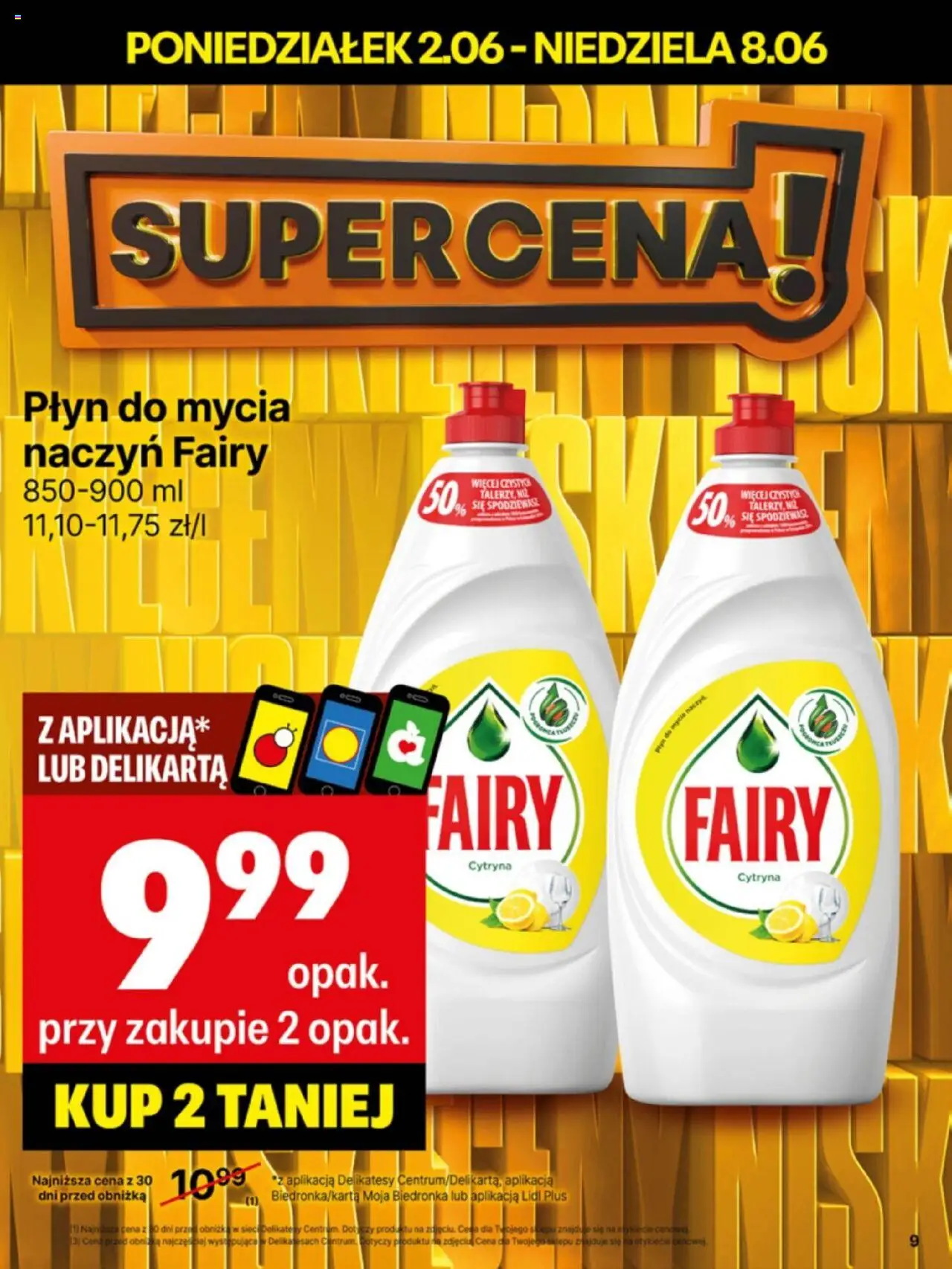 Delikatesy Centrum Gazetka - Sklepy Własne od 02.06.2025 | Strona: 9 | Produkty: Cytryna, Delikatesy, Fairy, Płyn do mycia naczyń