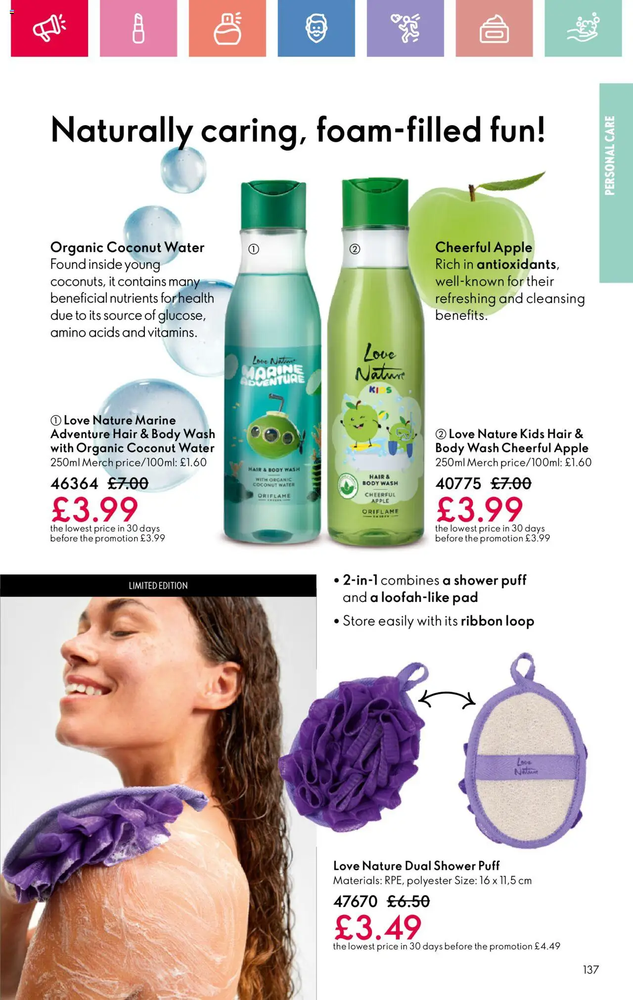  | Page: 137 | Products: Shower, Apple, Coconut