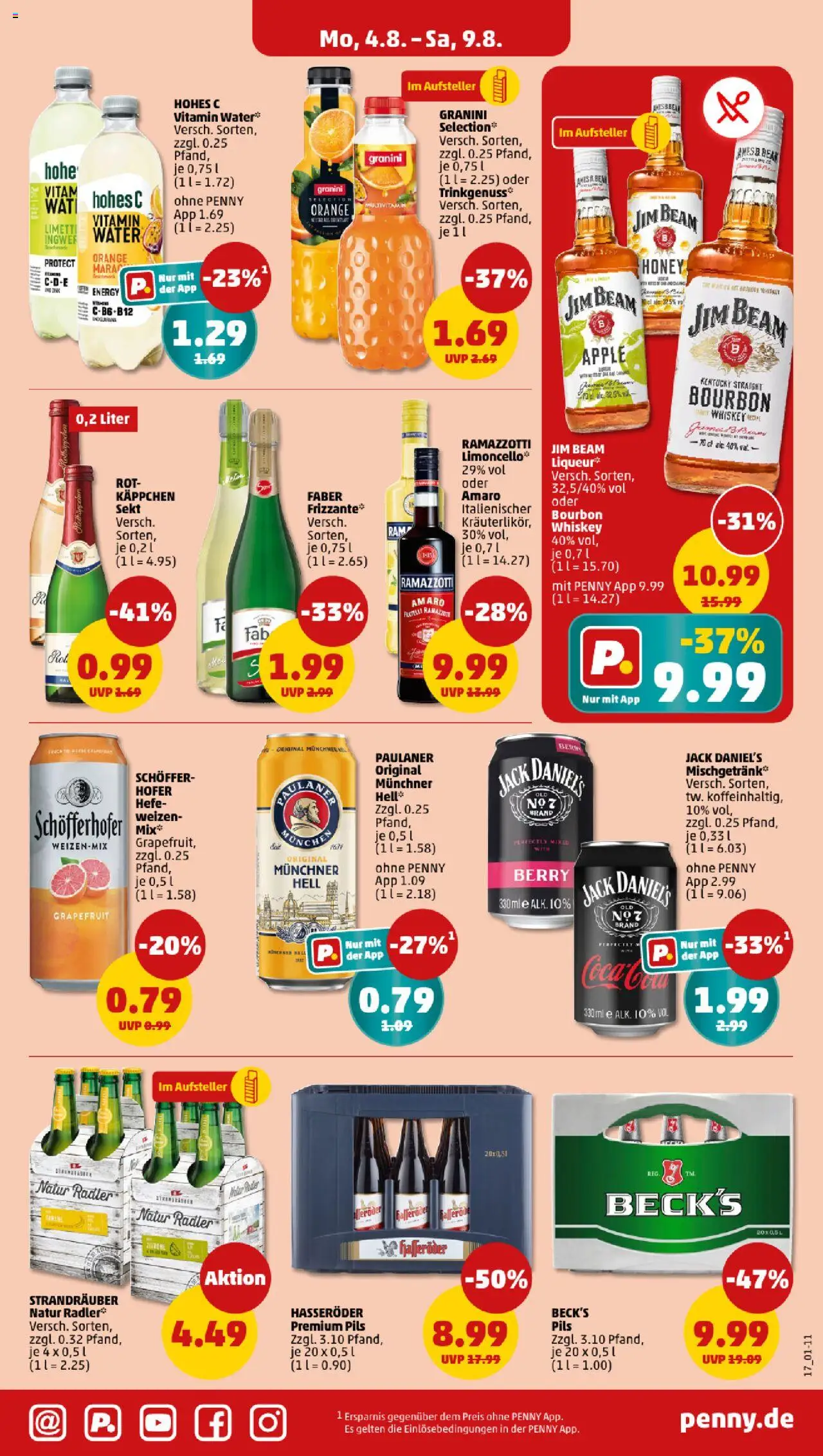 Penny Prospekt 	 - gültig ab dem 04.08.2025 | Seite: 17 | Produkte: Sekt, Radler, Hasseröder, Paulaner
