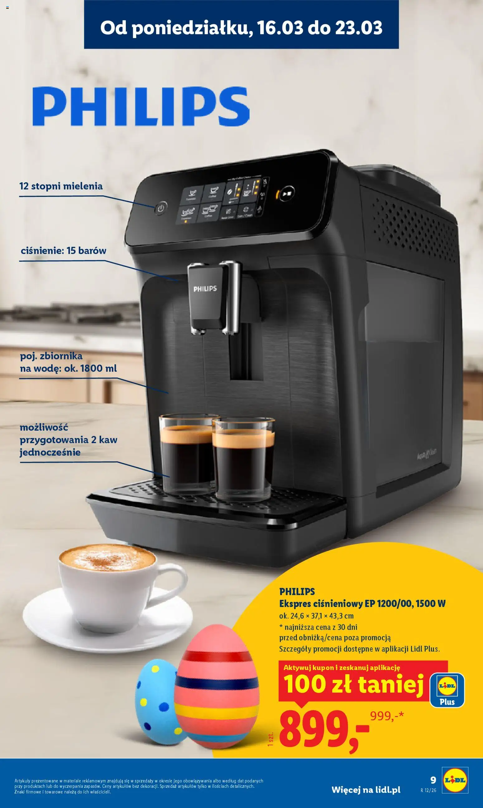 Lidl Katalog od 16.03.2026 | Strona: 11 | Produkty: Ekspres ciśnieniowy