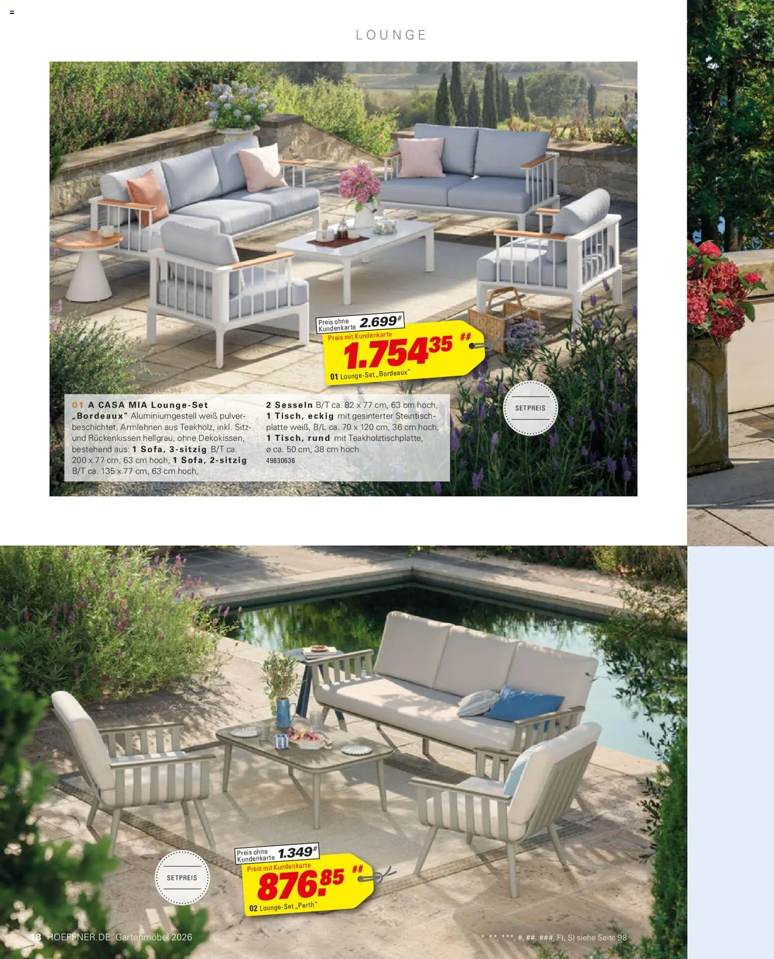 Höffner Prospekt Gartenmöbel – gültig ab 27.03.2026 | Seite: 18 | Produkte: Gartenmöbel