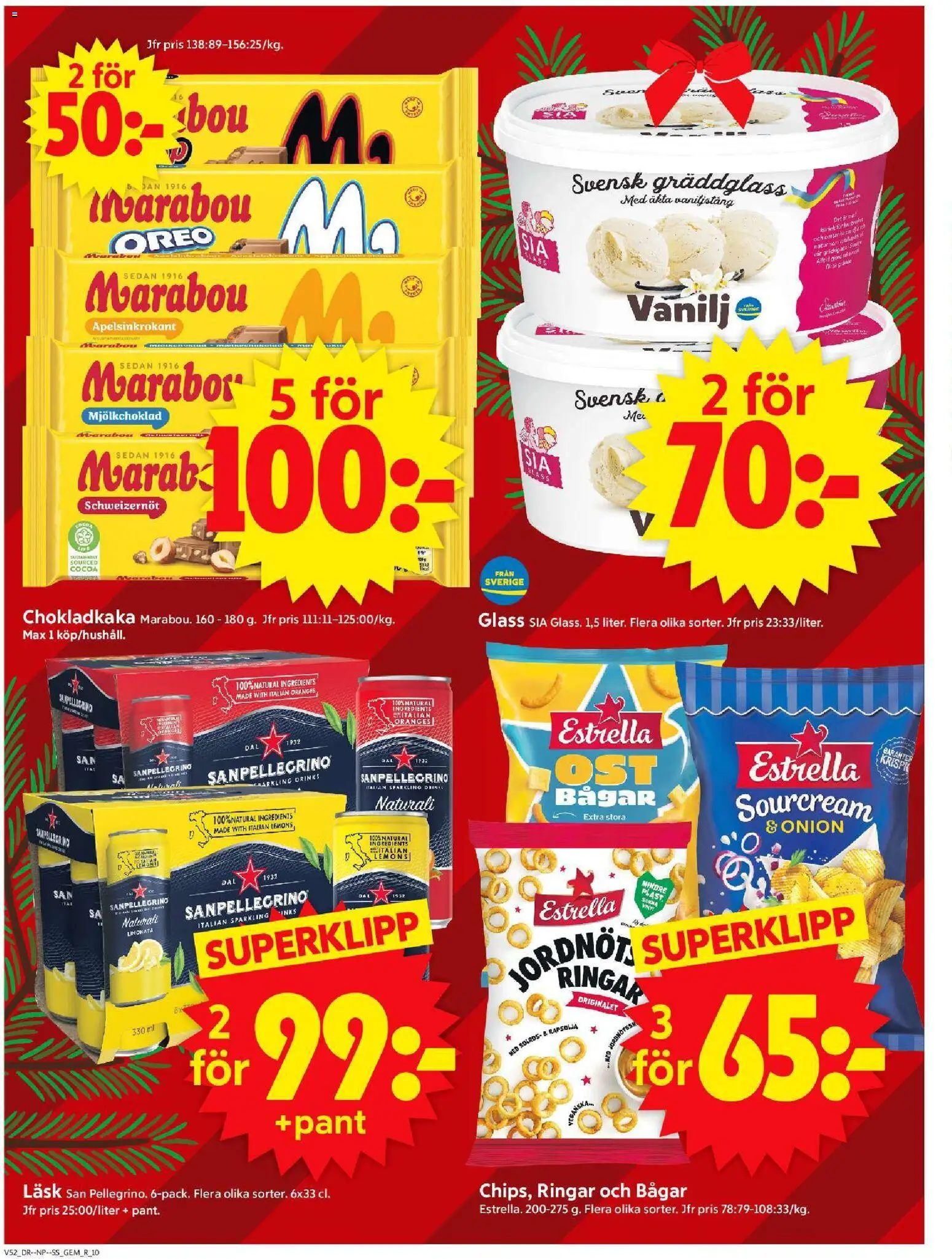 ICA Supermarket reklamblad aktuell från 22.12.2025 | Sida: 12 | Produkter: Gem, Chokladkaka, Oreo, Rapsolja