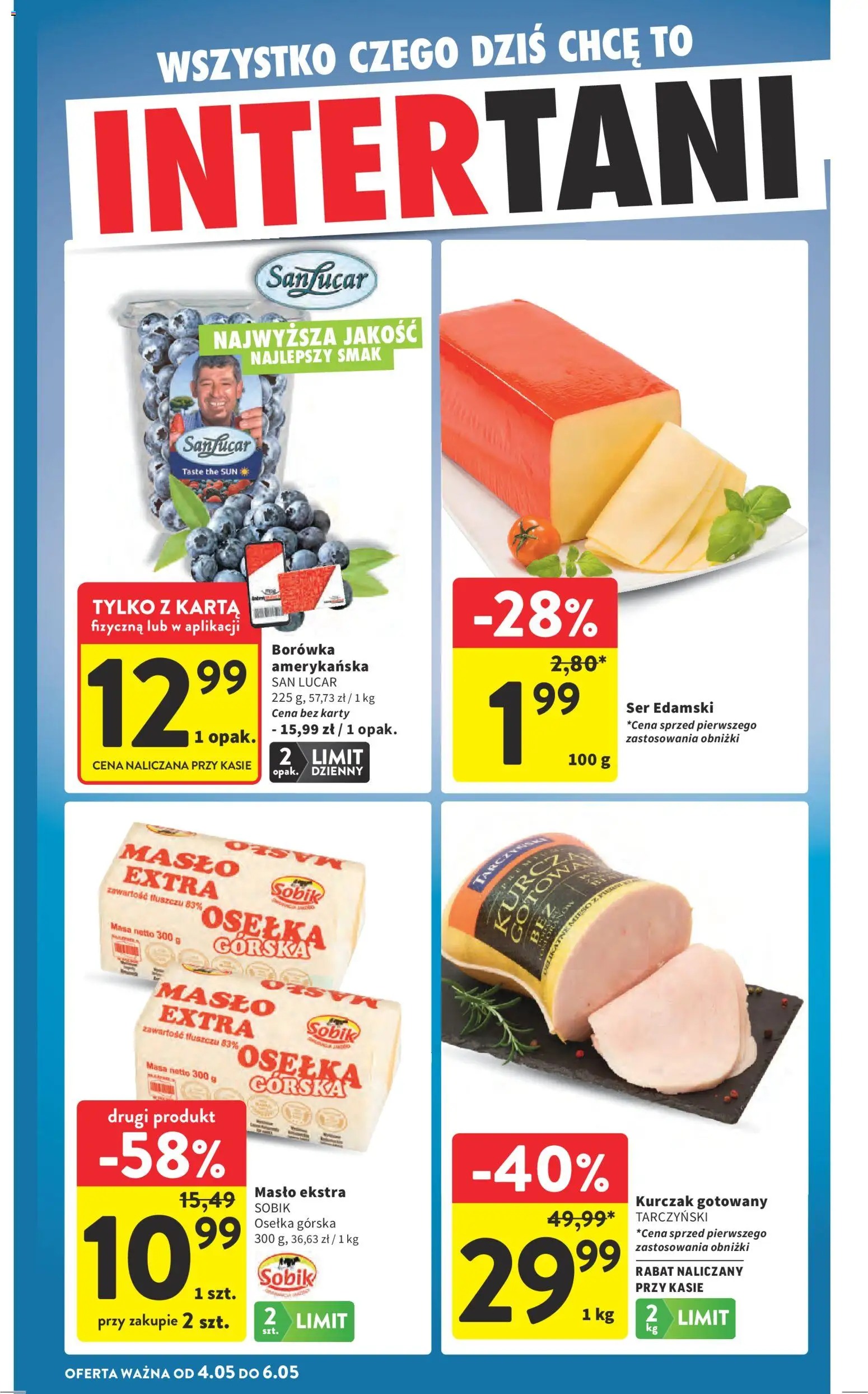 Intermarche gazetka od 29.04.2026 | Strona: 42 | Produkty: Karta, Osełka, Masło, Ser