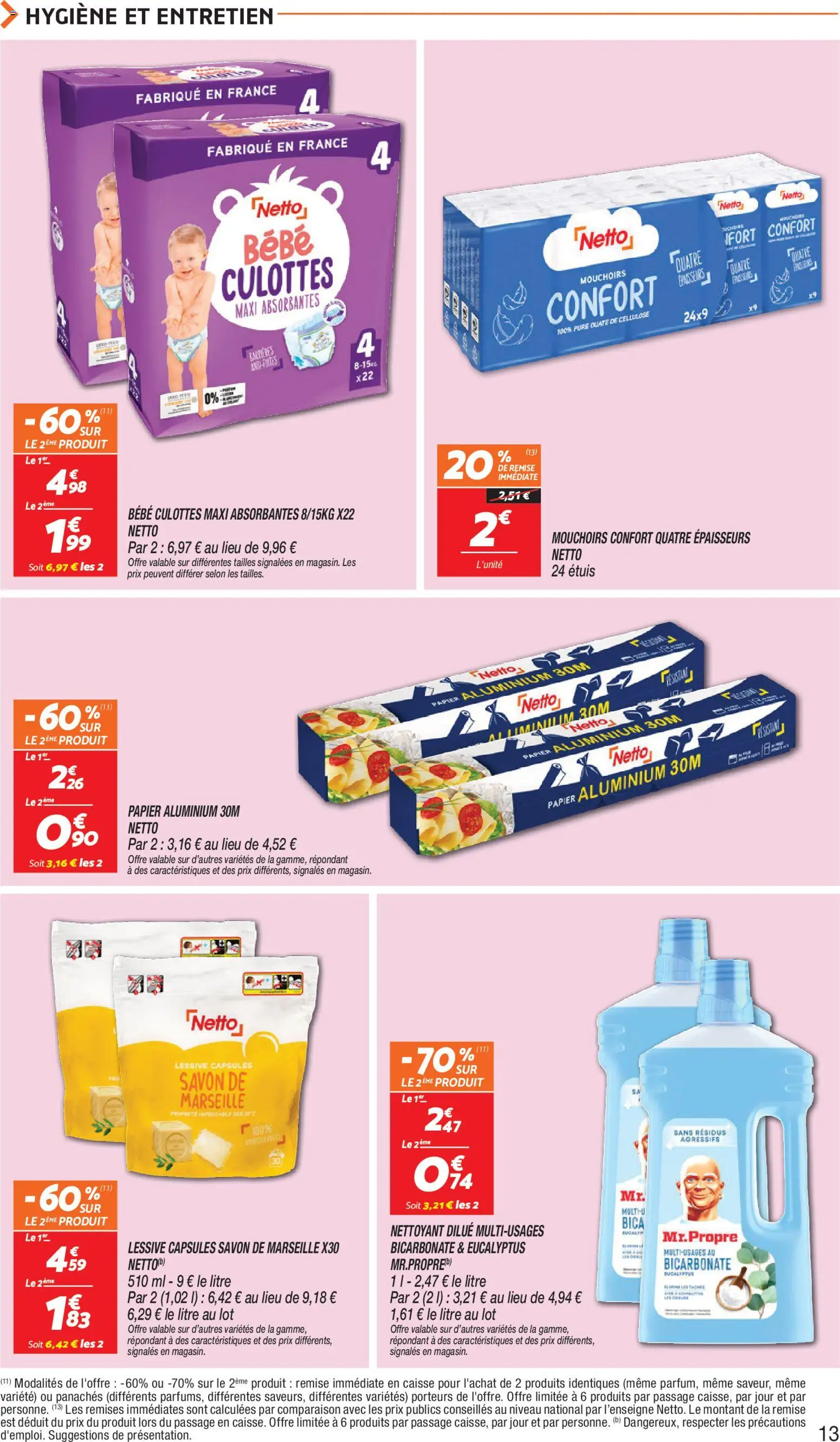 {H1} | Page: 13 | Produits: Savon de marseille, Savon, Lessive, Papier aluminium