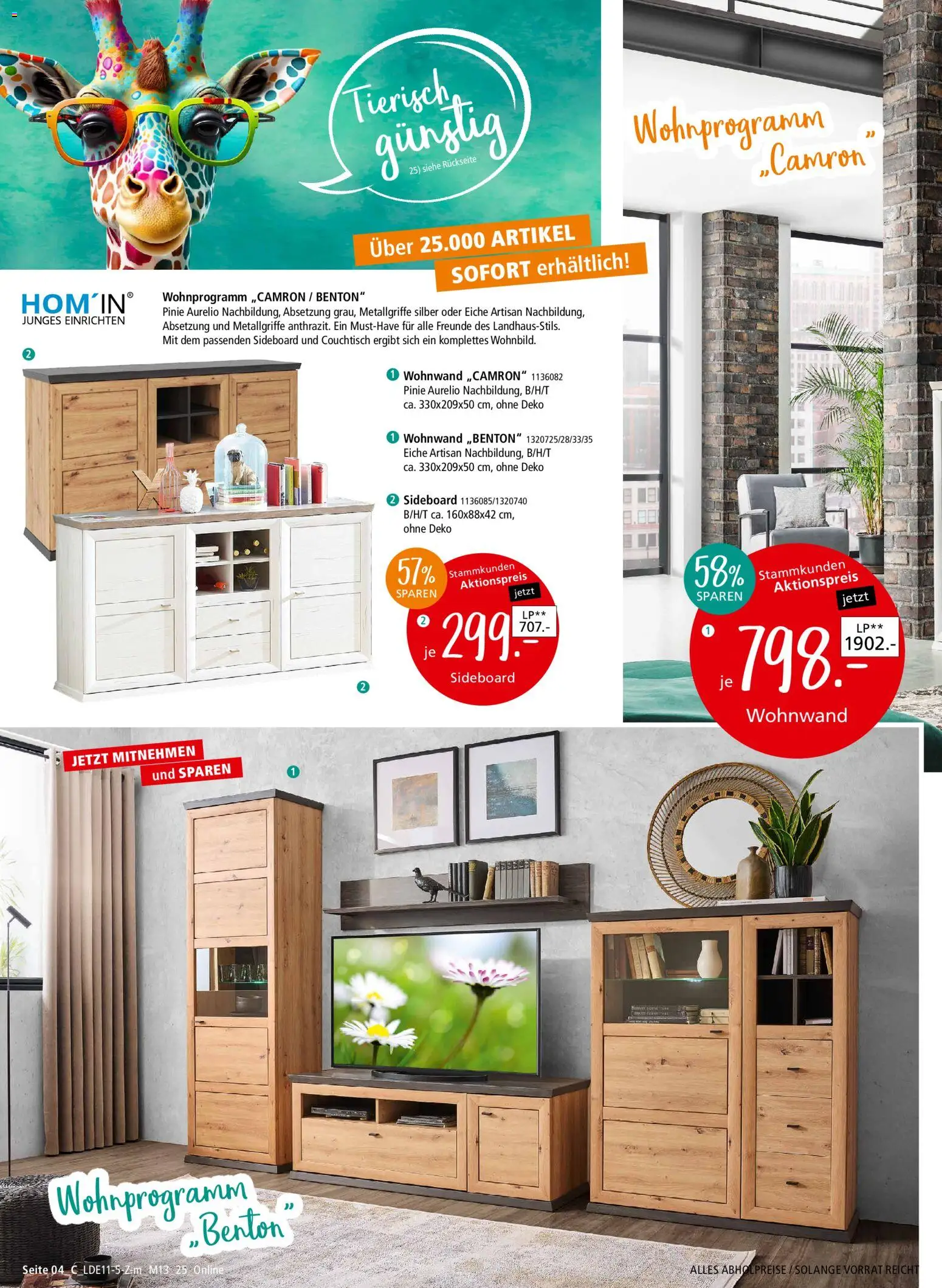 Zurbrüggen Z2-Junges Wohnen – gültig ab 08.11.2025 | Seite: 10 | Produkte: Sideboard, Wohnwand, Couchtisch