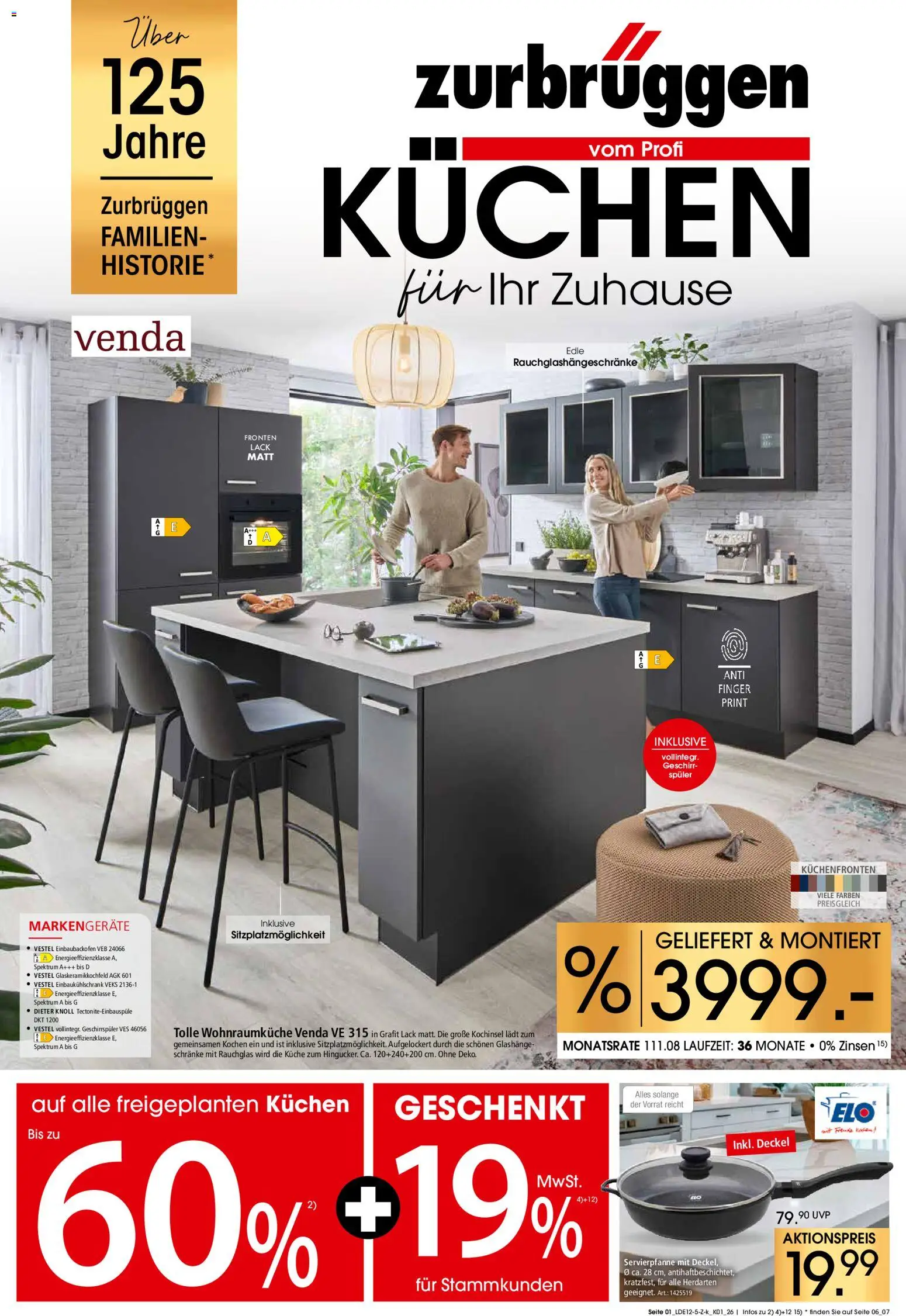 Zurbrüggen  Küchen-Spezial – gültig ab 13.12.2025 | Seite: 1 | Produkte: Geschirrspüler, Küche, Kuchen