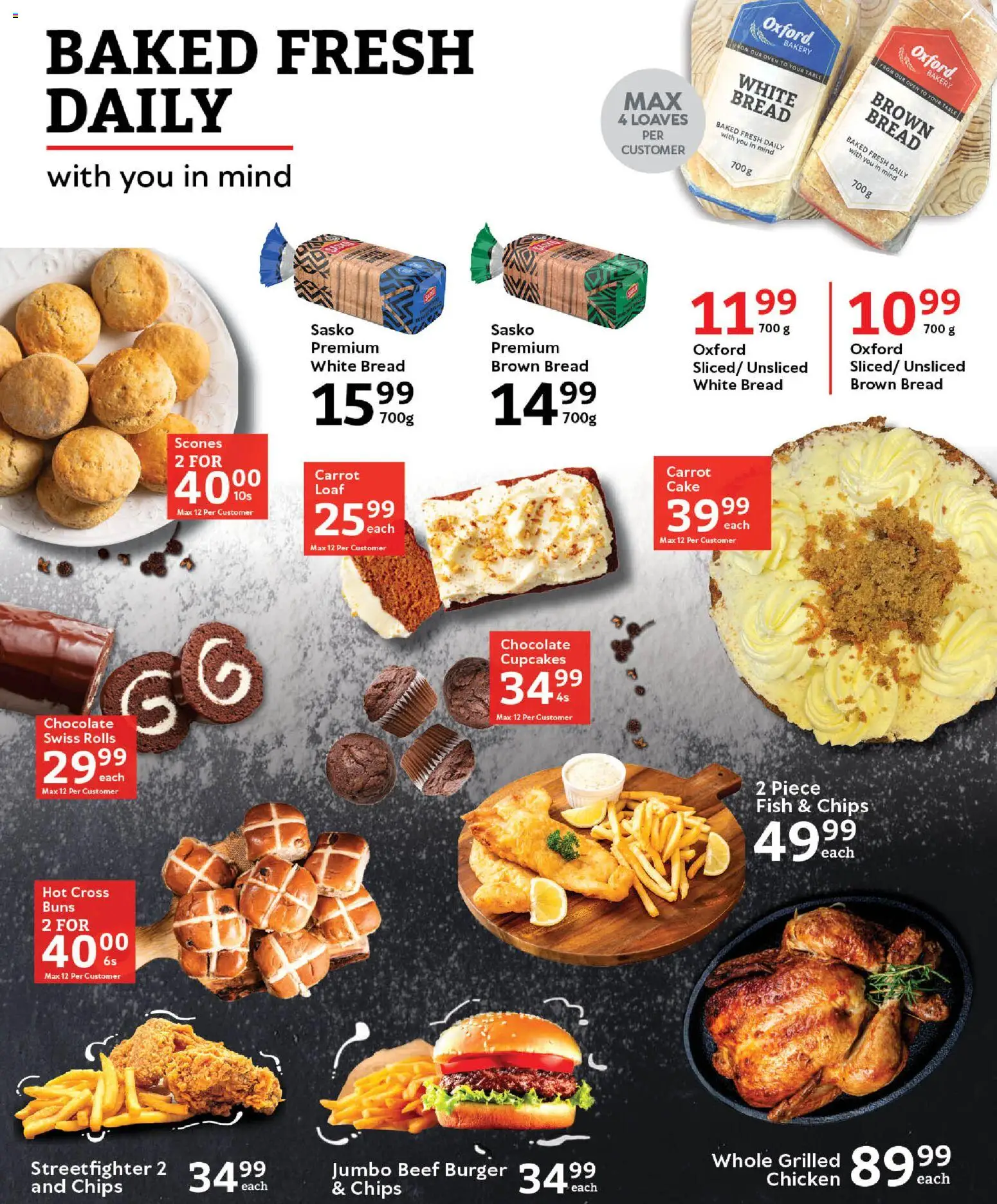 New Oxford Freshmarket catalogue – valid from 25.02.2026 | Page: 11 | Products: Oven, Buns, Bread, Chocolate