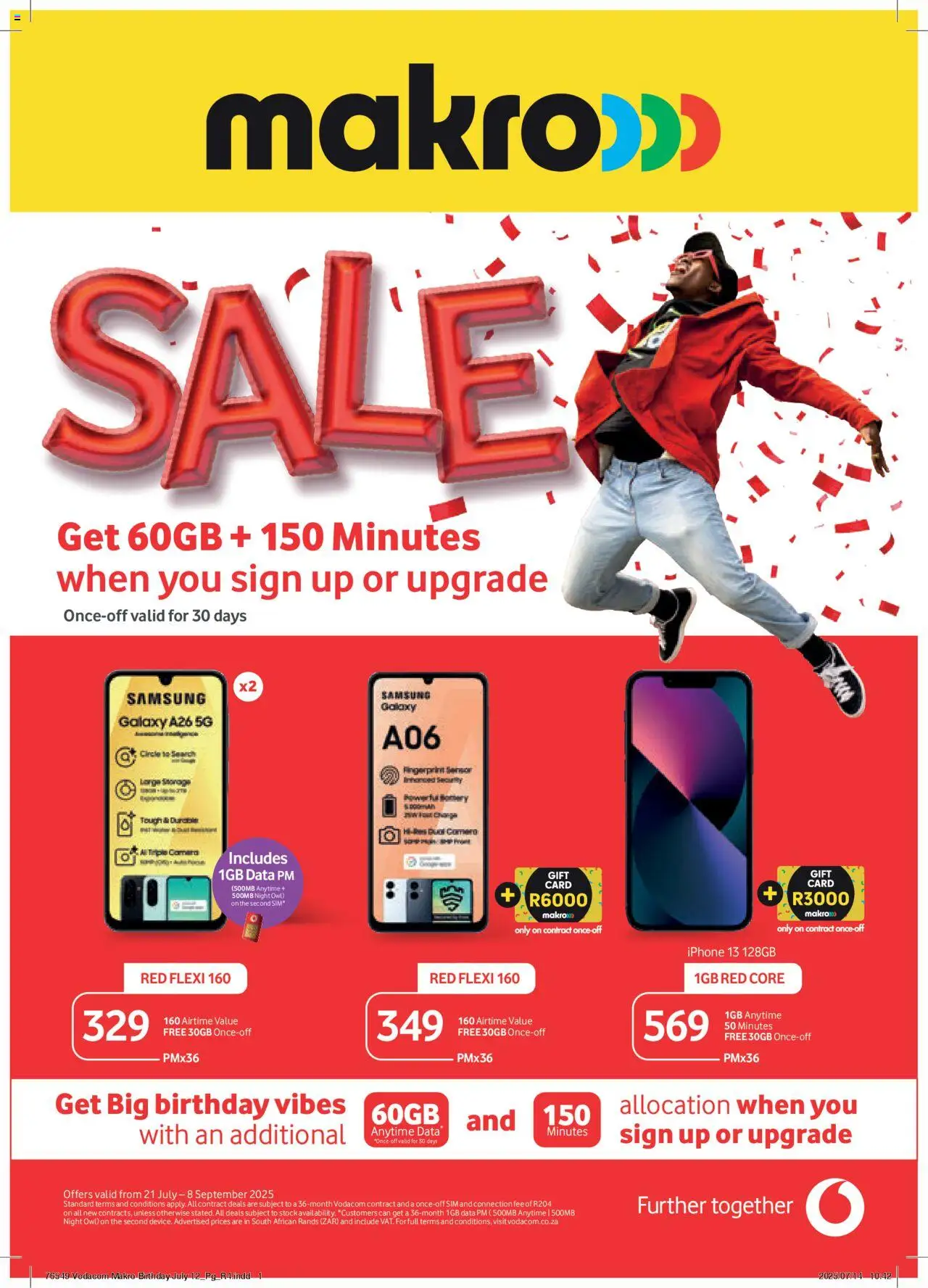 Makro - Contract Deals │ valid from 21.07.2025 | Page: 1 | Products: Data, Sim, Camera, Stock
