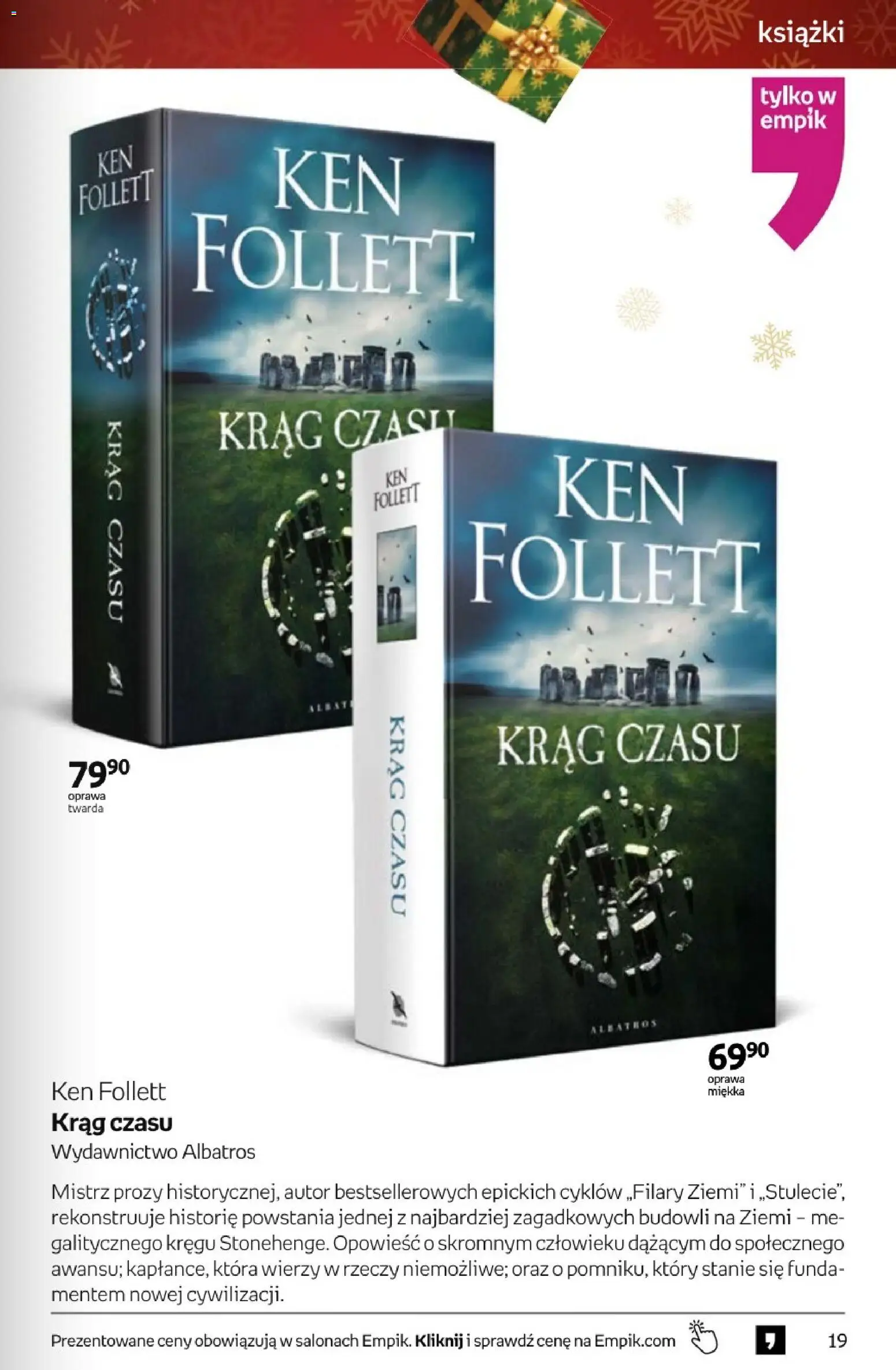 Empik promocje - Tom kultury Książki od 10.12.2025 | Strona: 19 | Produkty: Książki