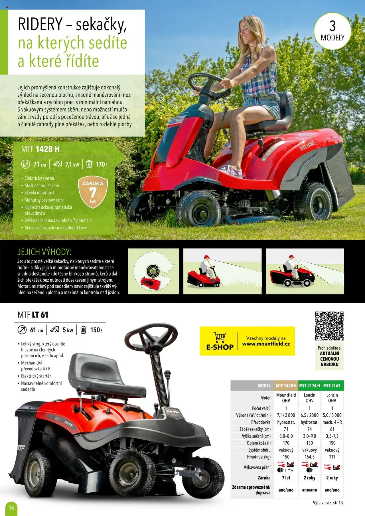 Mountfield katalog 2025 od 16.04.2025 | Strana: 14 | Produkty: Modely