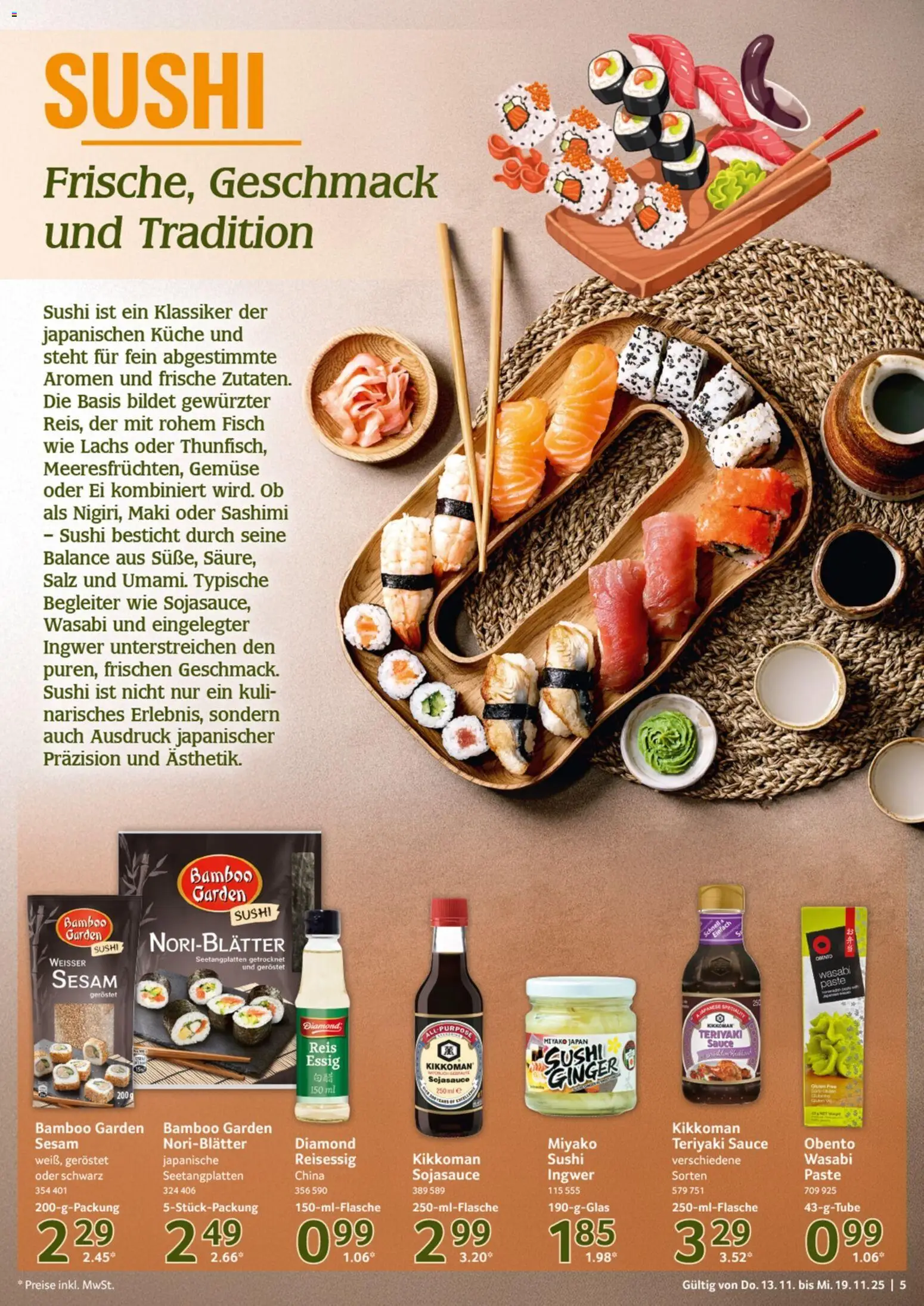 Selgros Prospekt 	 – gültig ab 13.11.2025 | Seite: 5 | Produkte: Essig, Fisch, Lachs, Gemüse