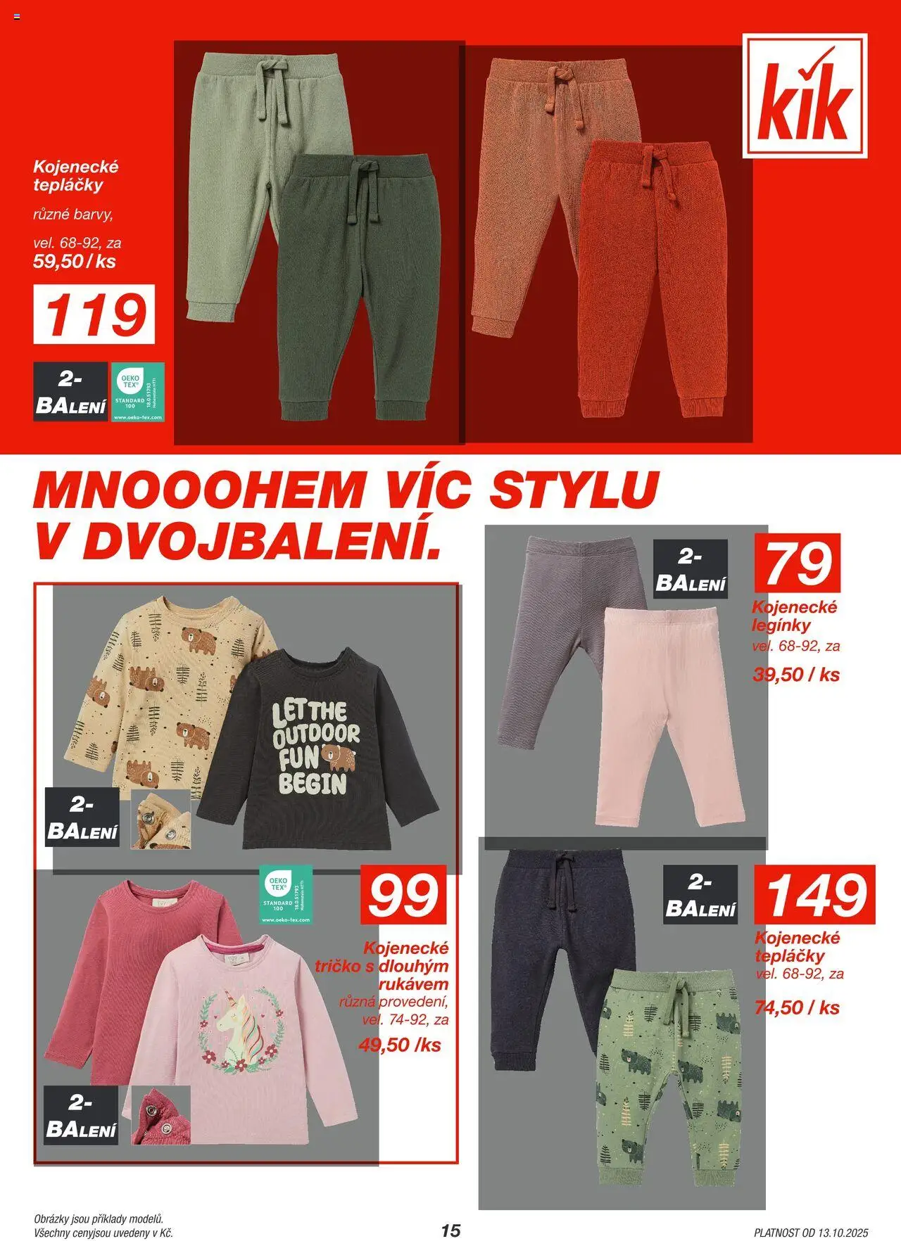 Kik leták od 13.10.2025 | Strana: 15 | Produkty: Tričko