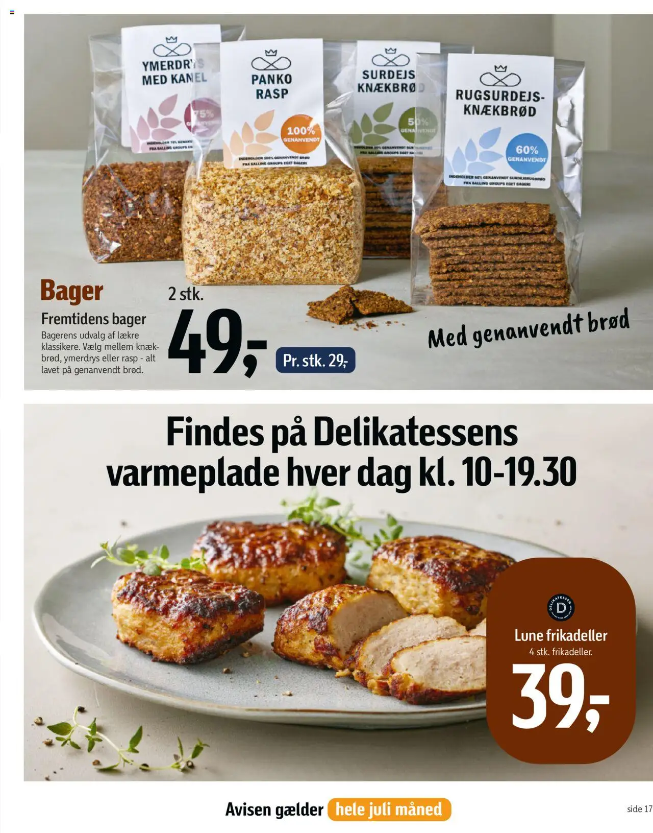 Føtex Tilbudsavis gyldig fra 27.06.2025 | Side: 17 | Produkter: Rasp, Bageri, Kanel, Ymerdrys