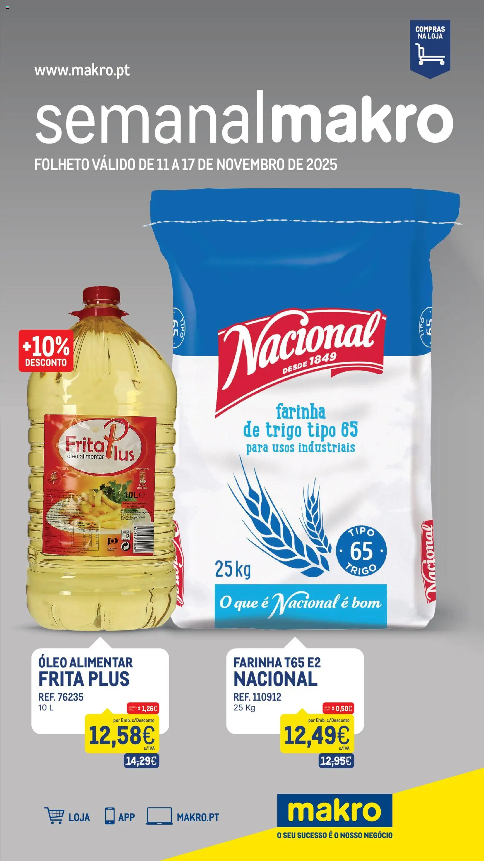 Makro folheto │ válido de 11.11.2025 | Página: 1 | Produtos: Soja, Óleo