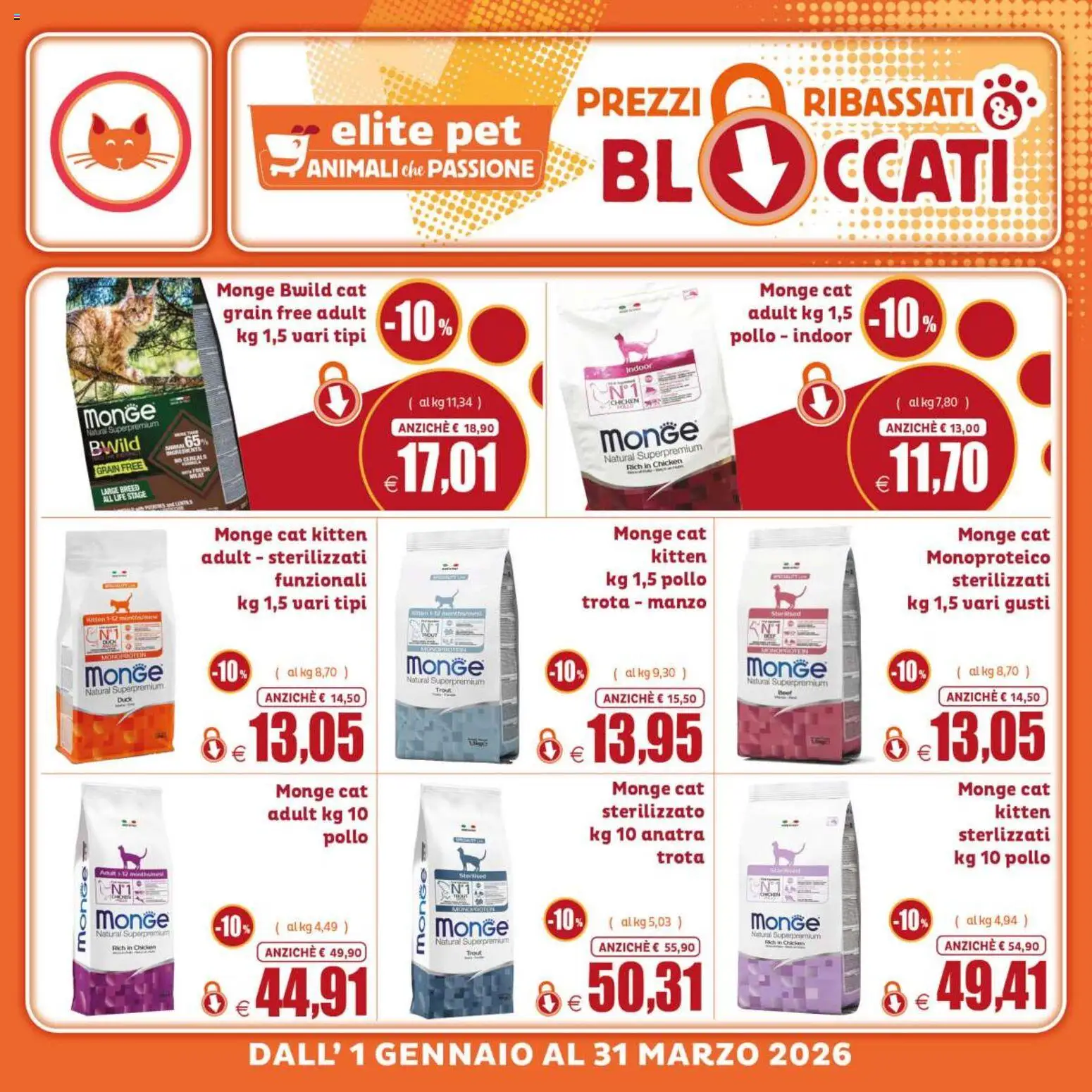 Volantino Elite Supermercati del 01.01.2026 | Pagina: 8 | Prodotti: Pollo, Manzo, Trota