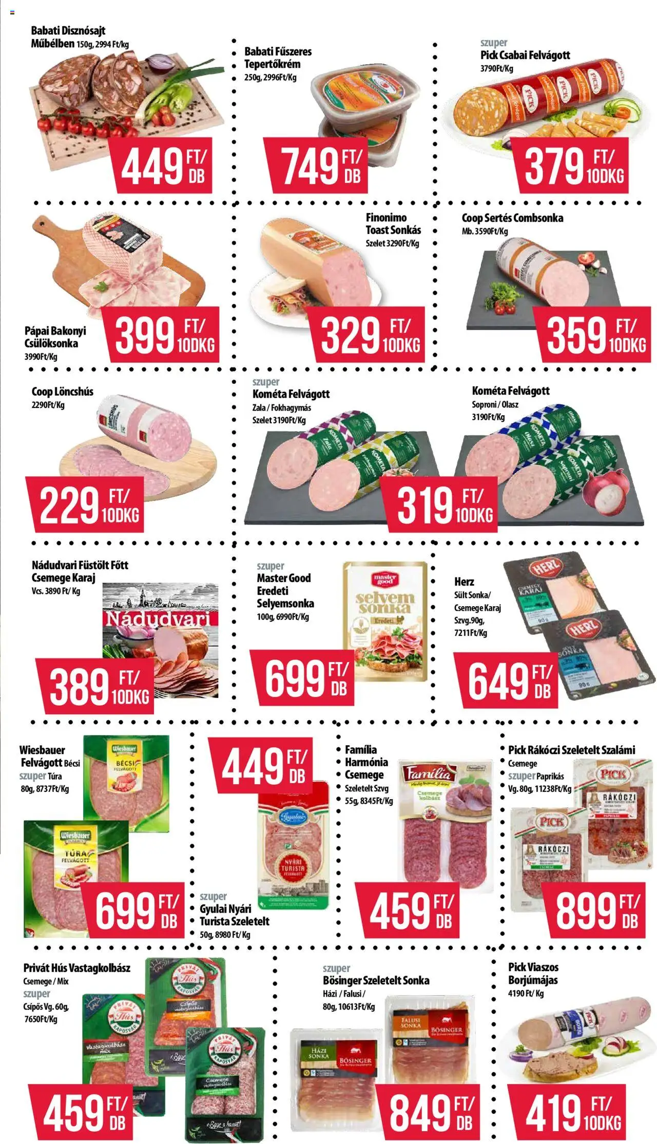COOP akciós ujság - amely érvényes a következő dátumtól: 17.07.2025 | Oldal: 3 | Termékek: Löncshús, Szalámi, Felvágott, Combsonka