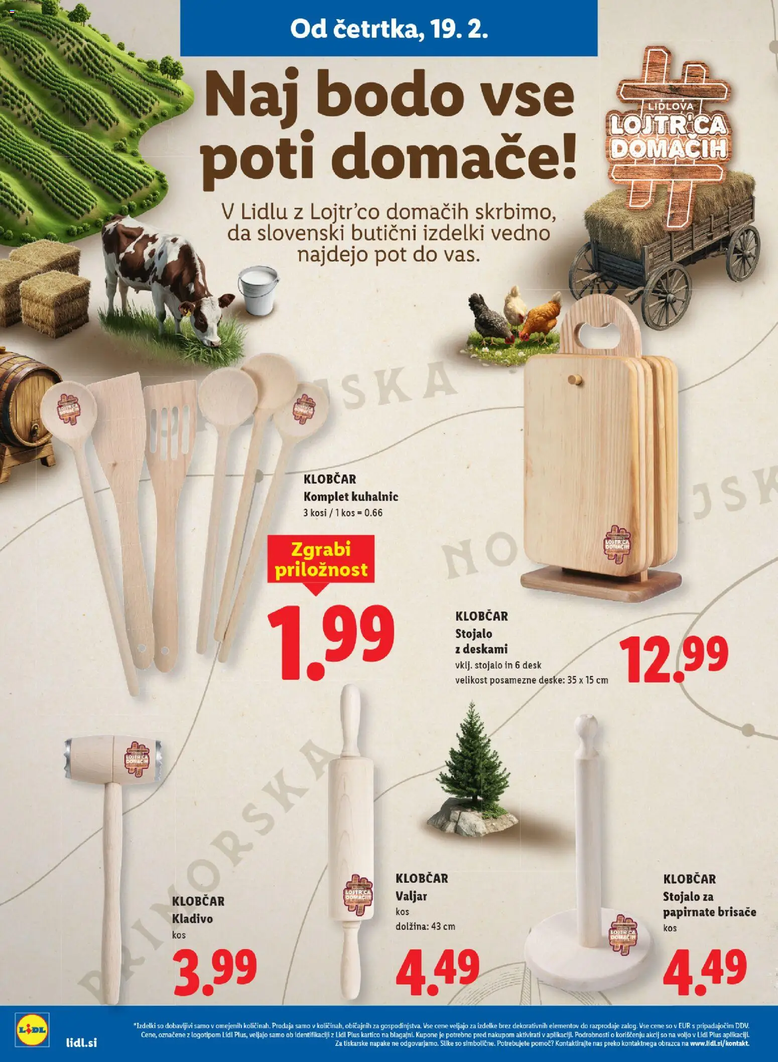 Novi Lidl katalog ponudbe – veljaven od 19.02.2026 | Stran: 18 | Izdelki: Papirnate brisače, Kos, Kladivo
