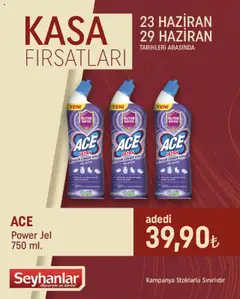Seyhanlar Market Kasa Fırsatları - 23.06.2025 tarihinden itibaren geçerlidir | Sayfa: 3 | Ürünler: Kalkan, Yağ, Yağ çözücü, Kasa