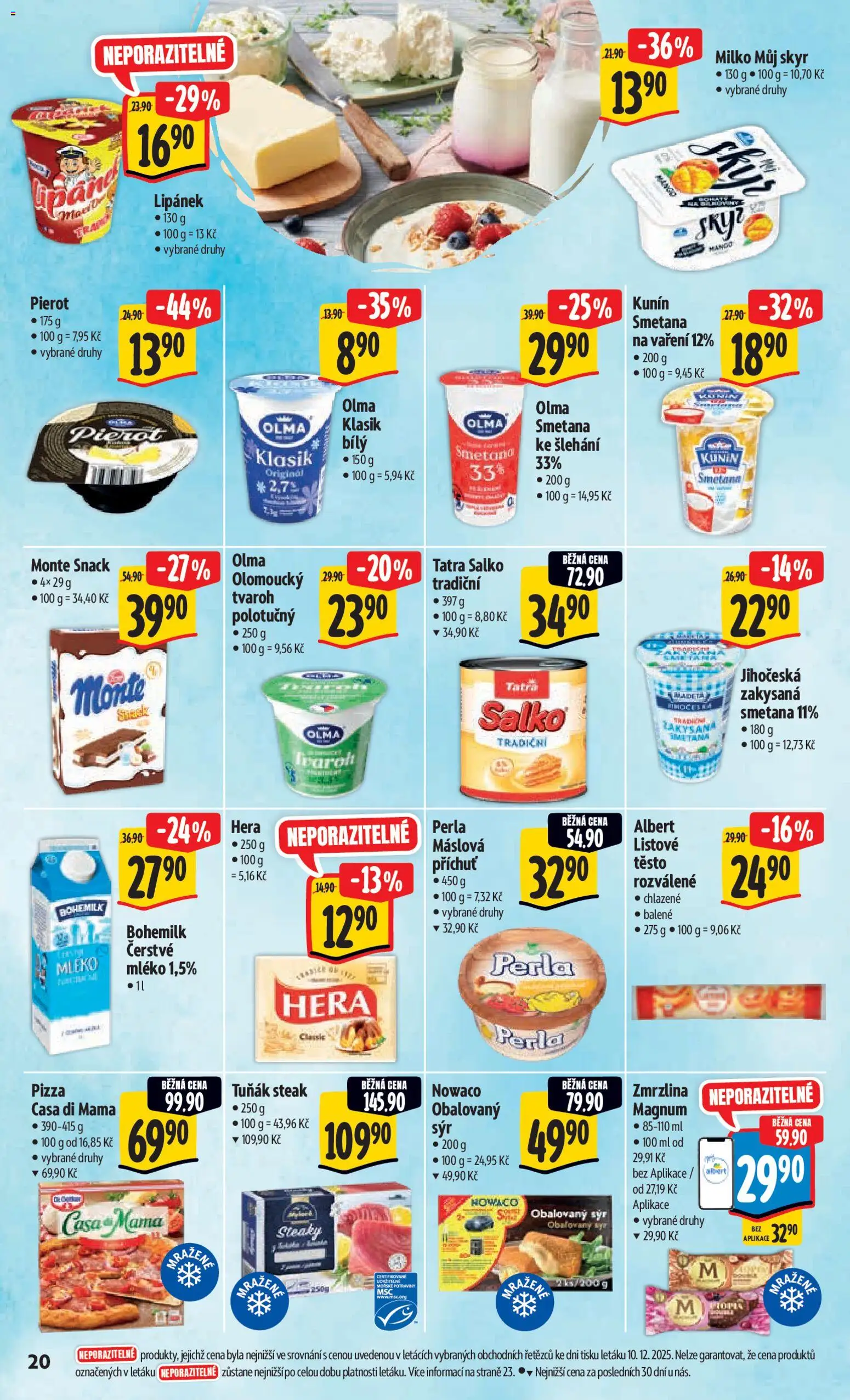 Albert leták - Hypermarket od 27.12.2025 | Strana: 29 | Produkty: Tvaroh, Zmrzlina, Hera, Tuňák steak