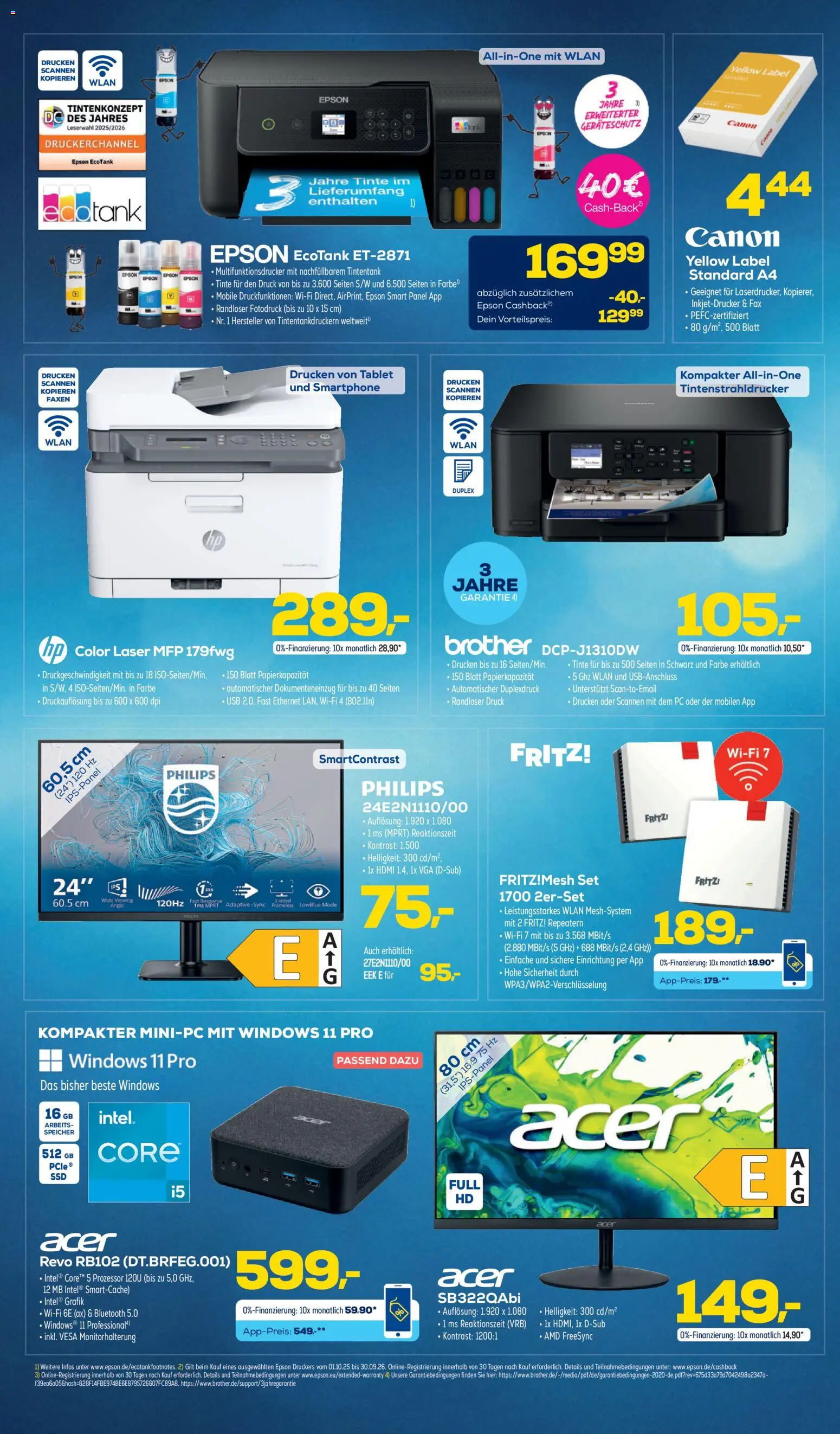 Euronics Prospekt 	 – gültig ab 08.04.2026 | Seite: 5 | Produkte: Epson, USB, Tablet, PC