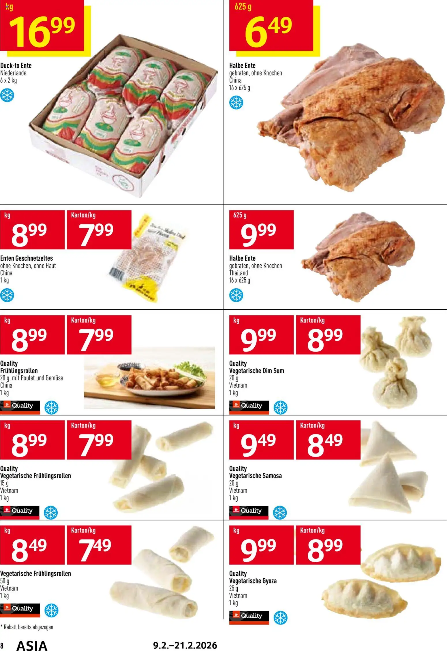 Prodega Aktionen Asia – gültig ab 09.02.2026 | Seite: 8 | Produkte: Gemüse