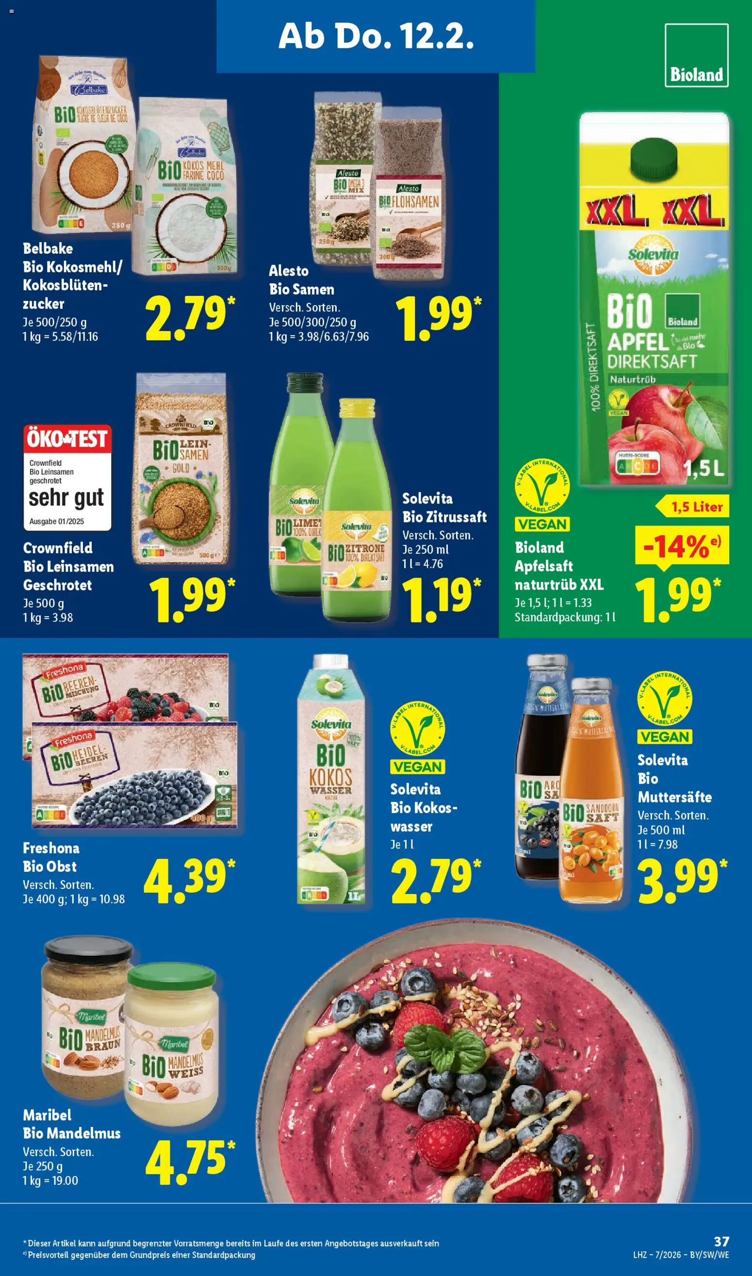Lidl Prospekt Nagold – gültig ab 09.02.2026 | Seite: 57 | Produkte: Äpfel, Wasser, Obst, Saft