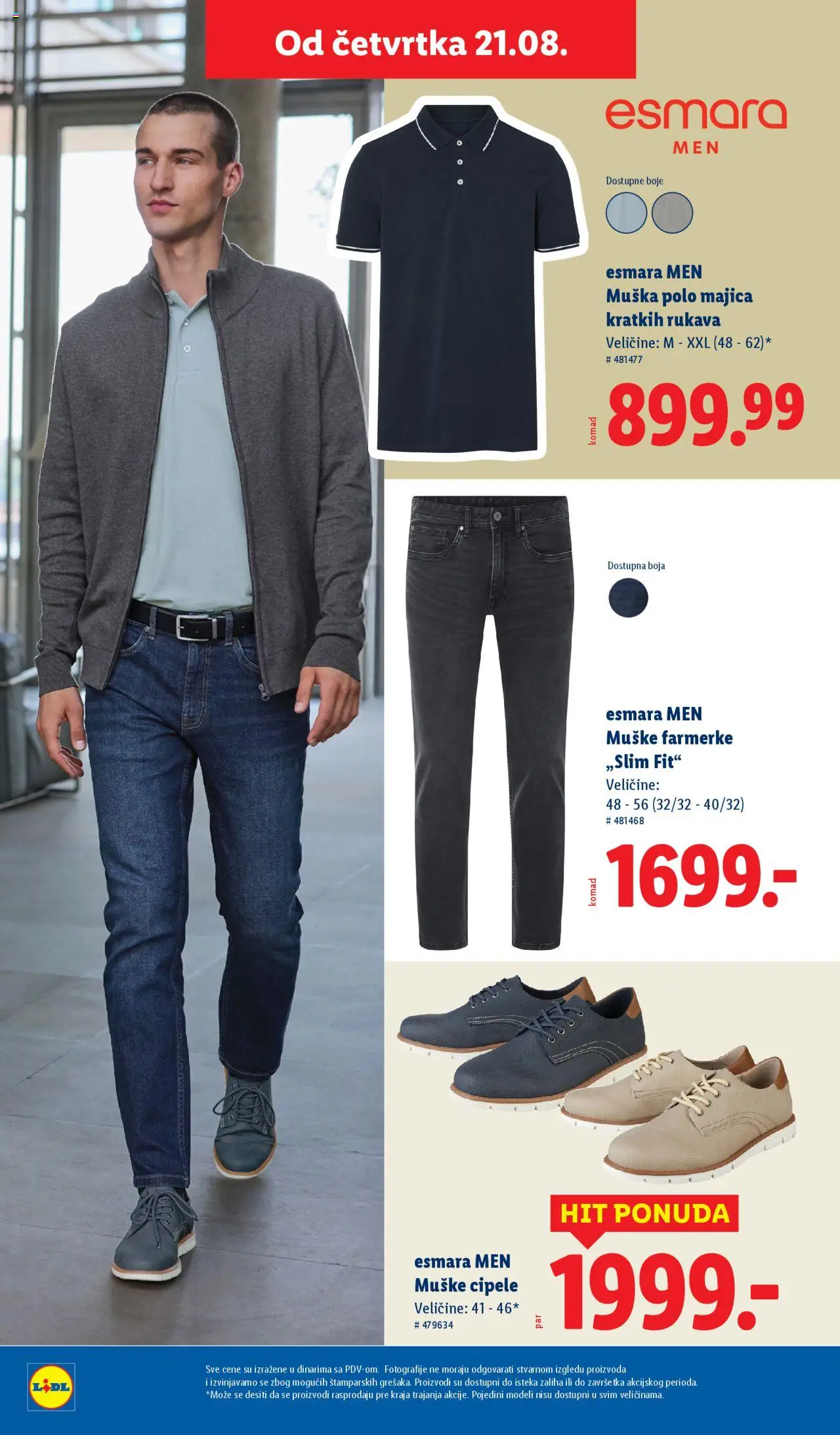 Lidl katalog - važi od 21.08.2025 | Strana: 10 | Proizvode: Cipele, Farmerke, Majica kratkih rukava