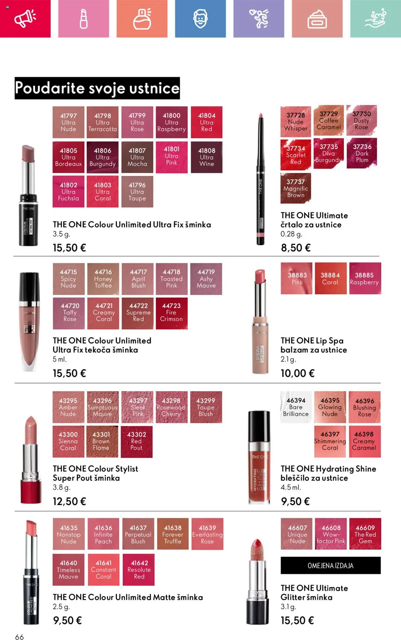 Oriflame katalog 12 │ velja od 24.08.2025 | Stran: 66 | Izdelki: Balzam za ustnice, Blescilo za ustnice