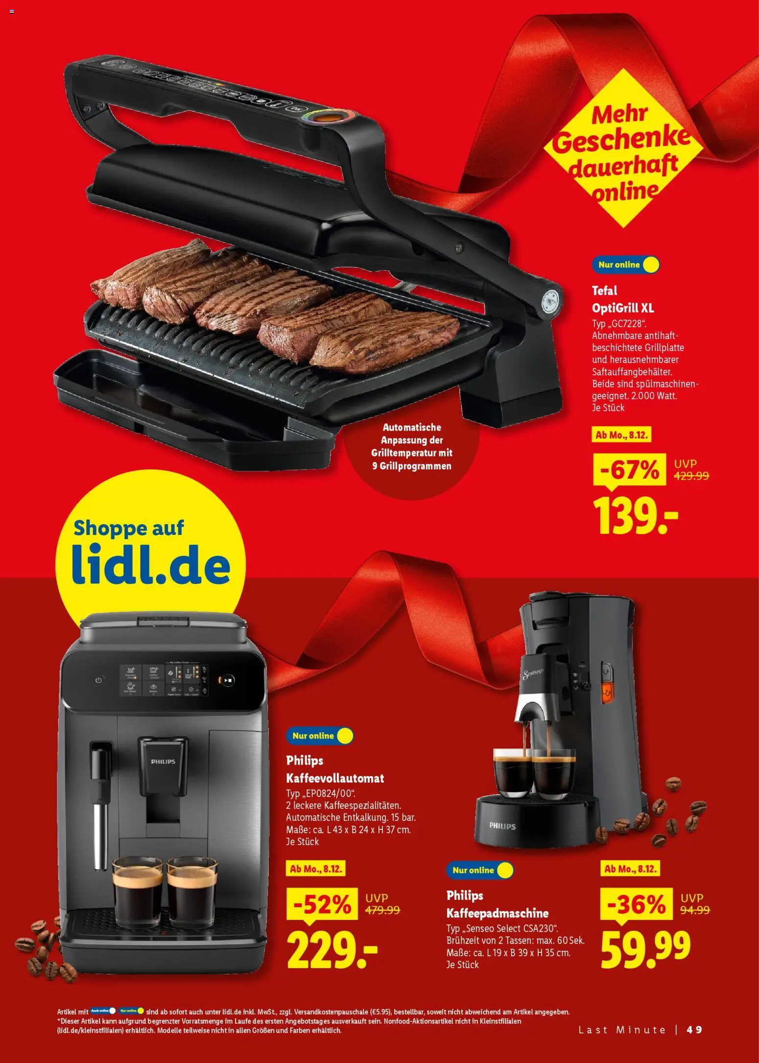 Lidl - Black Friday – gültig ab 31.10.2025 | Seite: 51 | Produkte: Philips, Senseo, Kaffeevollautomat