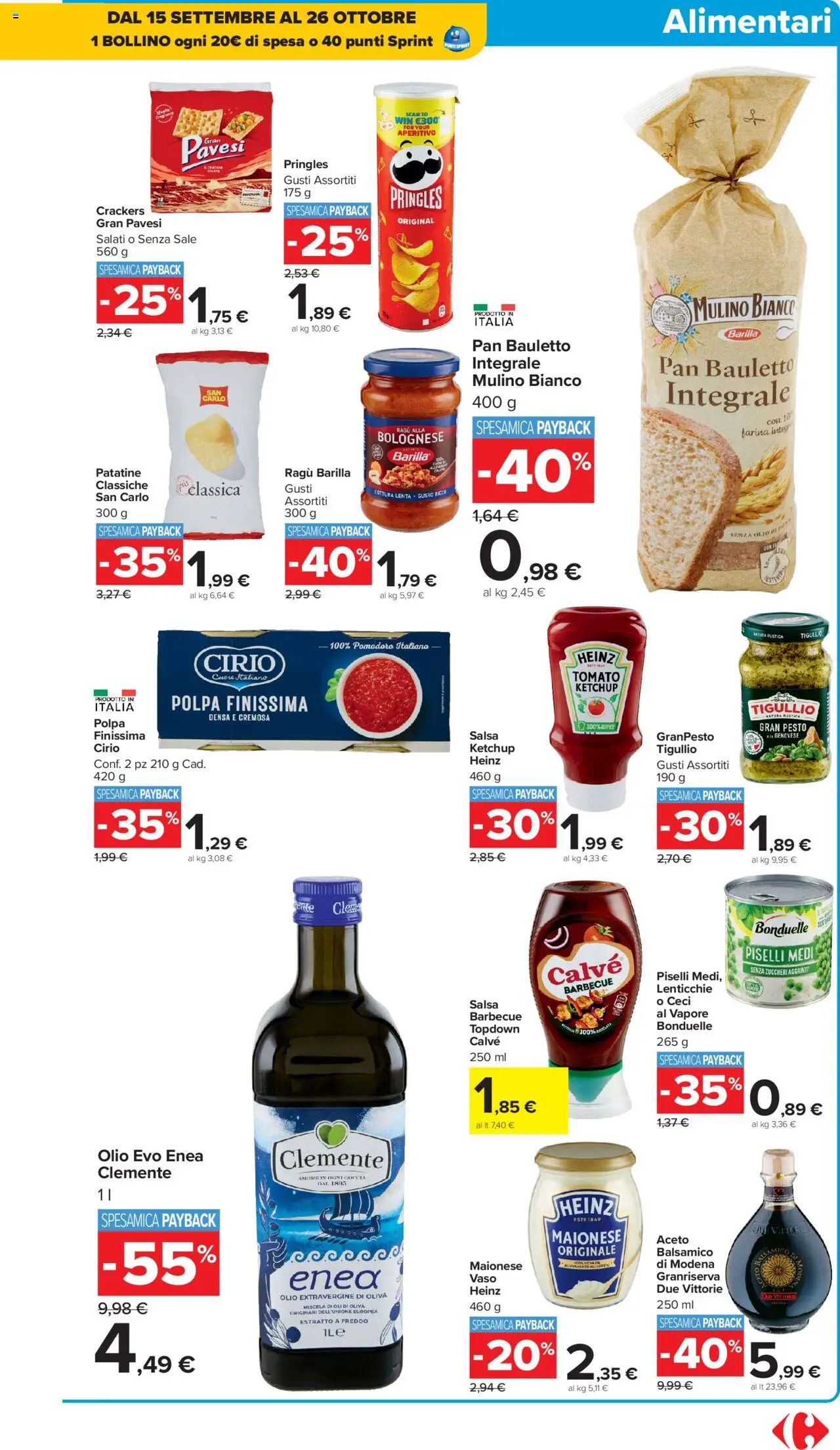 Volantino Carrefour del 10.10.2025 | Pagina: 17 | Prodotti: Maionese, Salsa, Aceto, Aperitivo