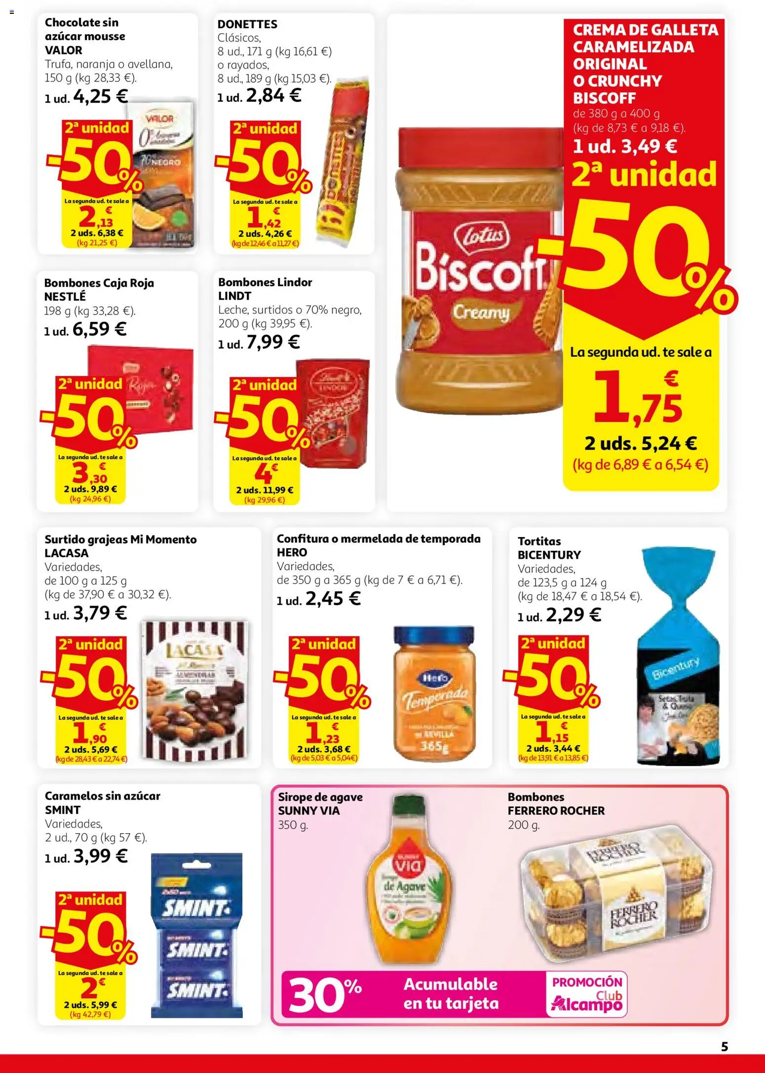 Alcampo folleto │ válido desde el 26.02.2026 | Página: 5 | Productos: Mousse, Chocolate, Crema, Caja