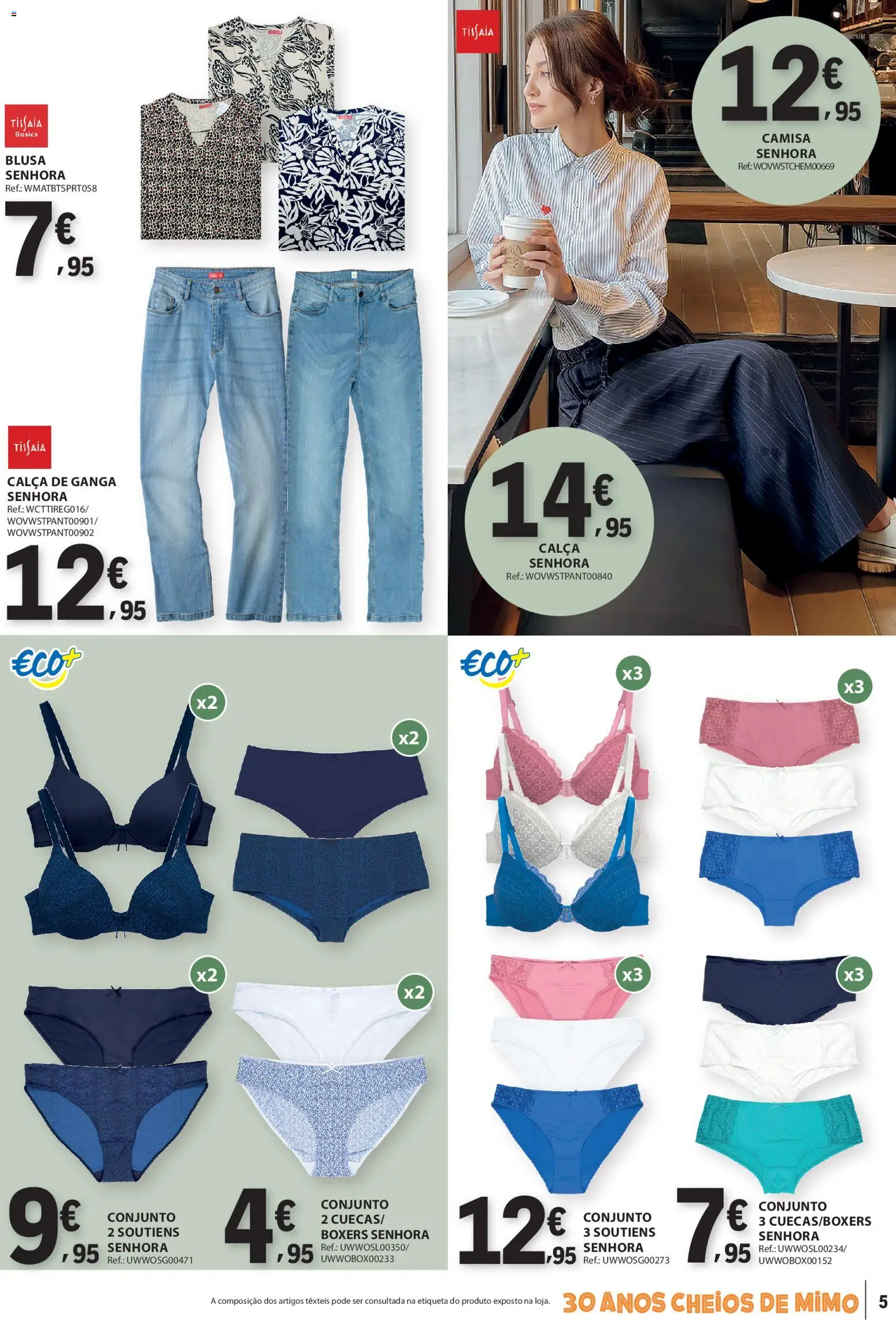 E.Leclerc folheto Não Alimentar │ válido de 12.03.2026 | Página: 5 | Produtos: Camisa, Blusa, Calça