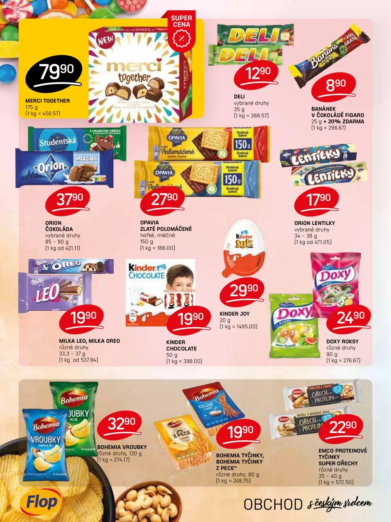 Flop leták od 13.08.2025 | Strana: 8 | Produkty: Pizza, Oreo, Protein, Lentilky